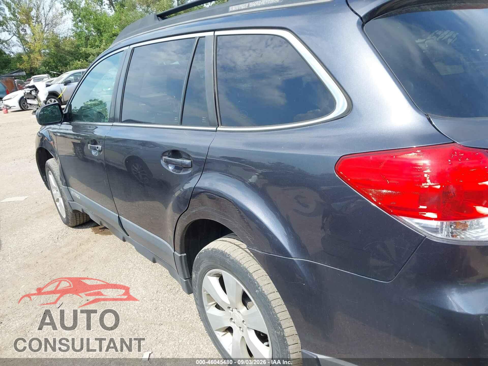 SUBARU OUTBACK 2012 - 4S4BRBCC7C3214157