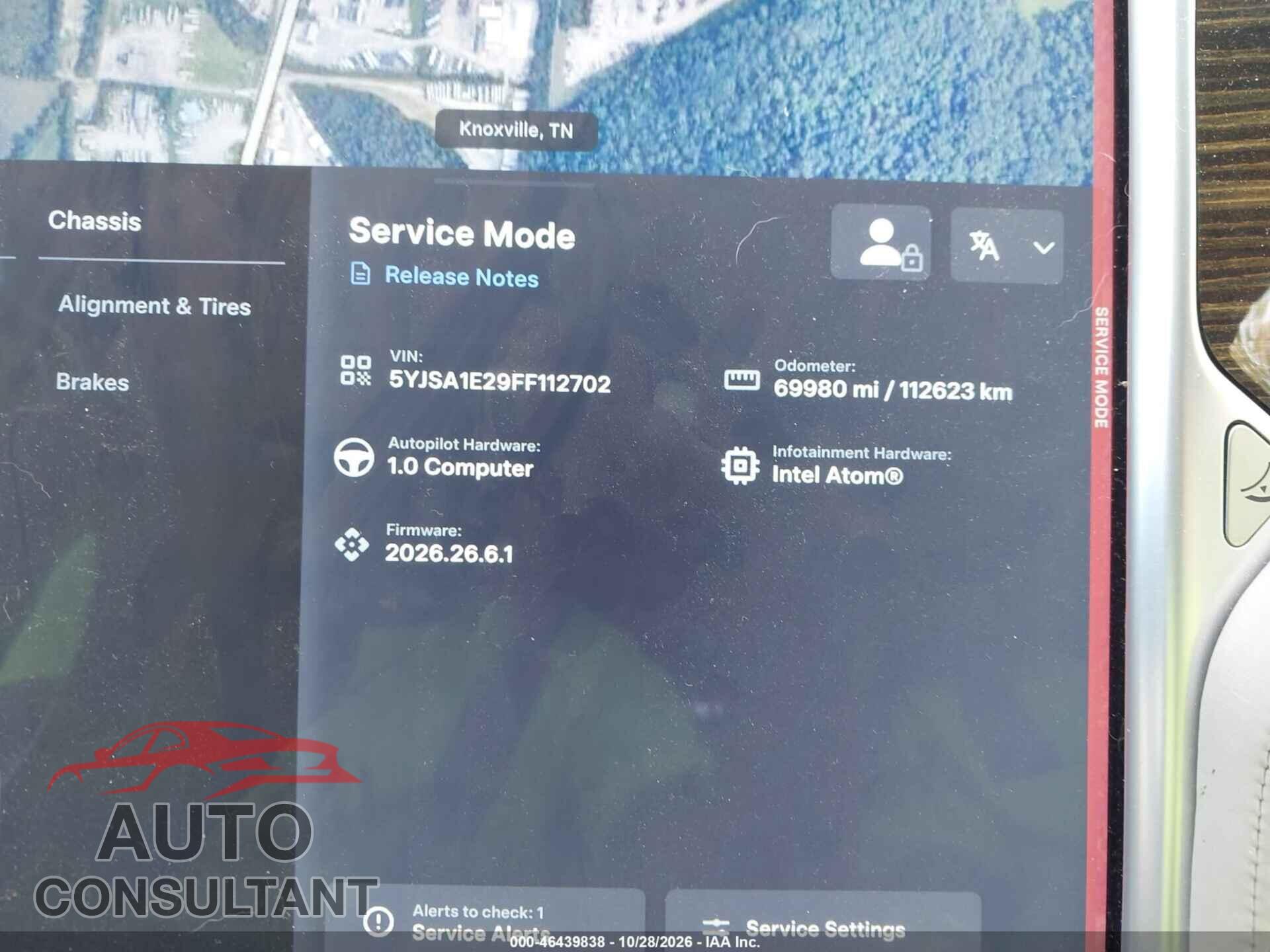 TESLA MODEL S 2015 - 5YJSA1E29FF112702