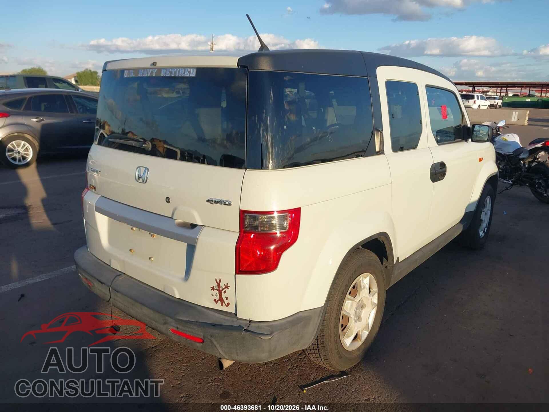 HONDA ELEMENT 2010 - 5J6YH2H39AL000434