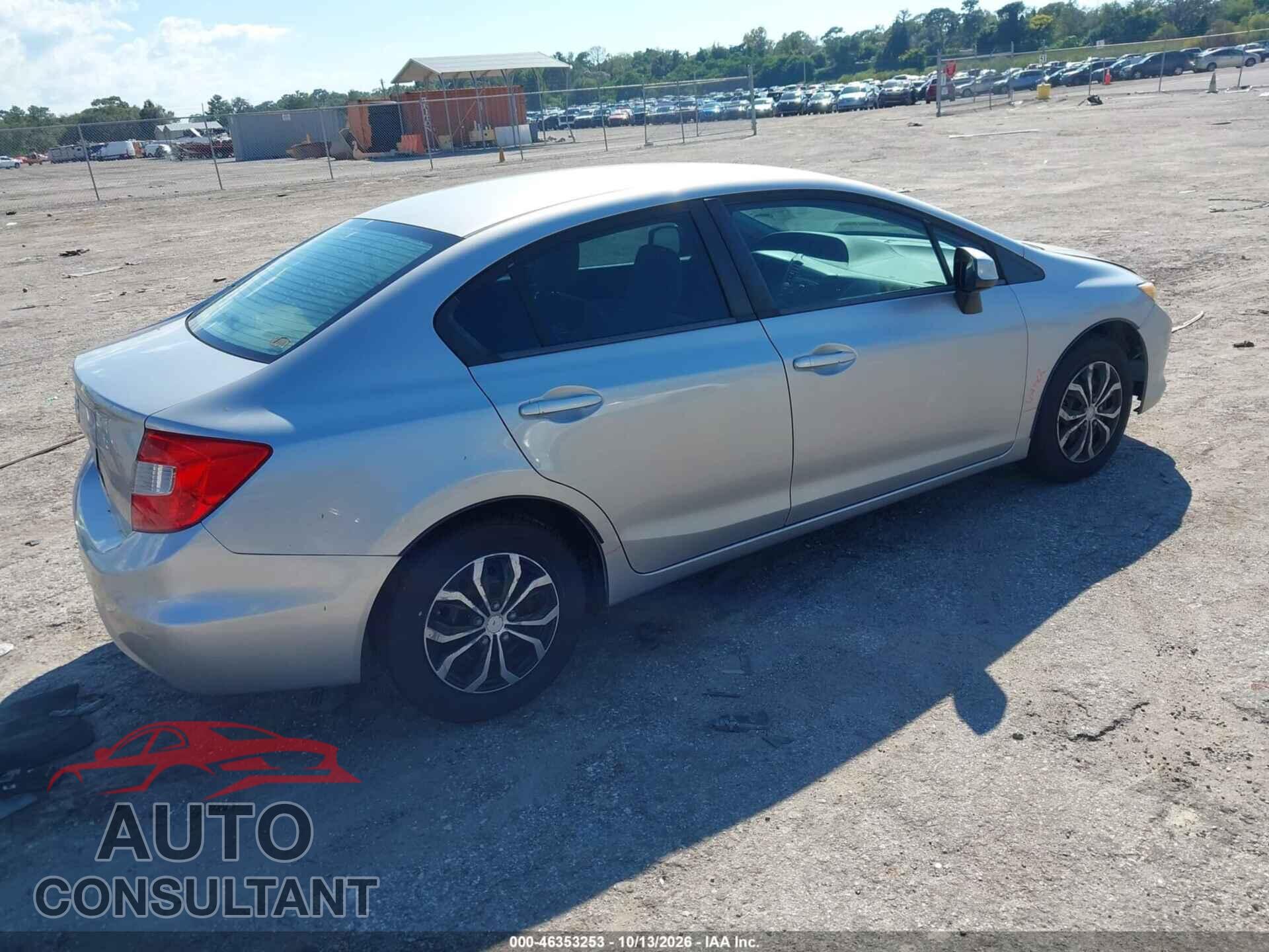 HONDA CIVIC 2012 - 19XFB2F54CE047532