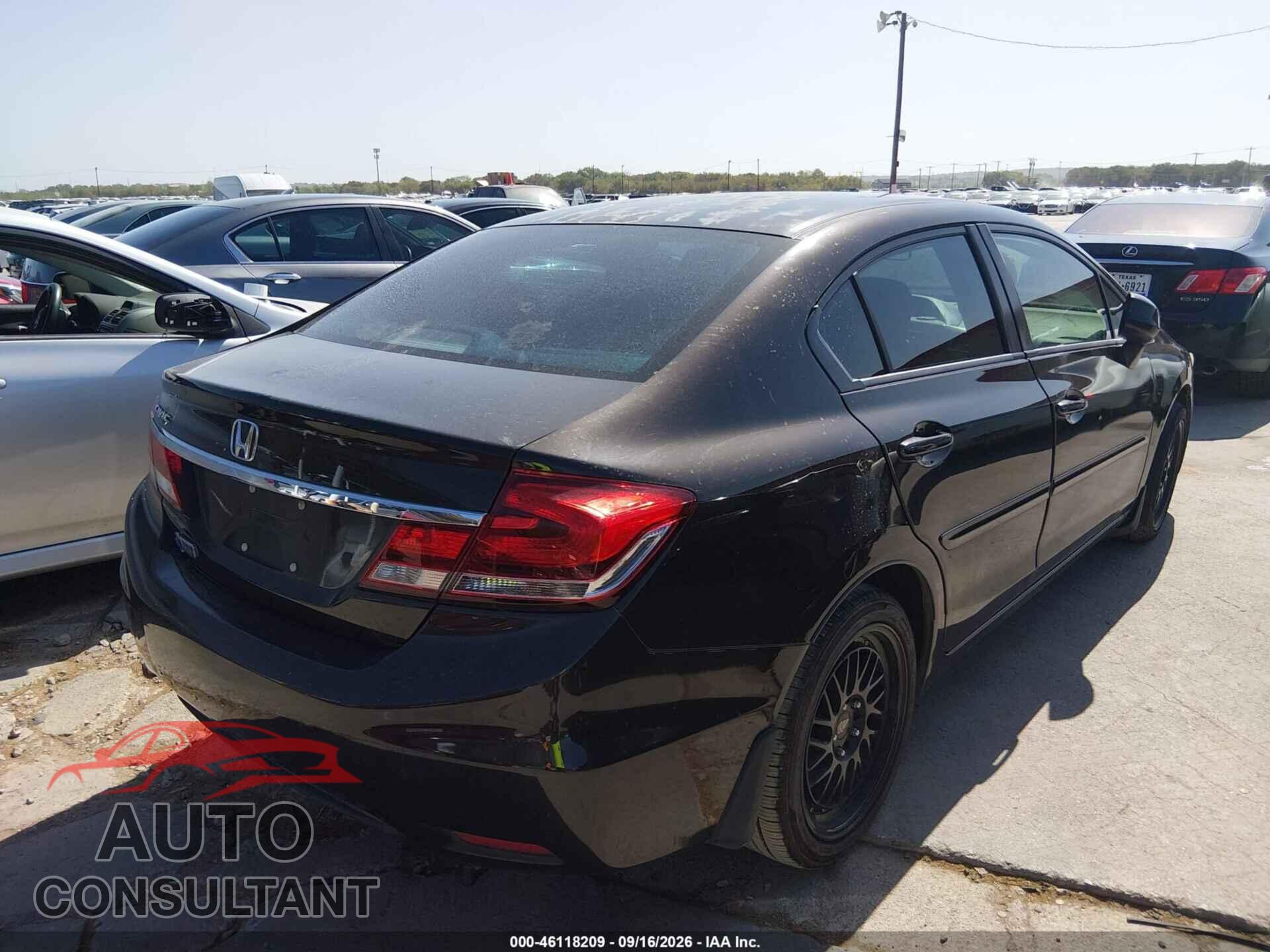 HONDA CIVIC 2013 - 2HGFB2F5XDH583165