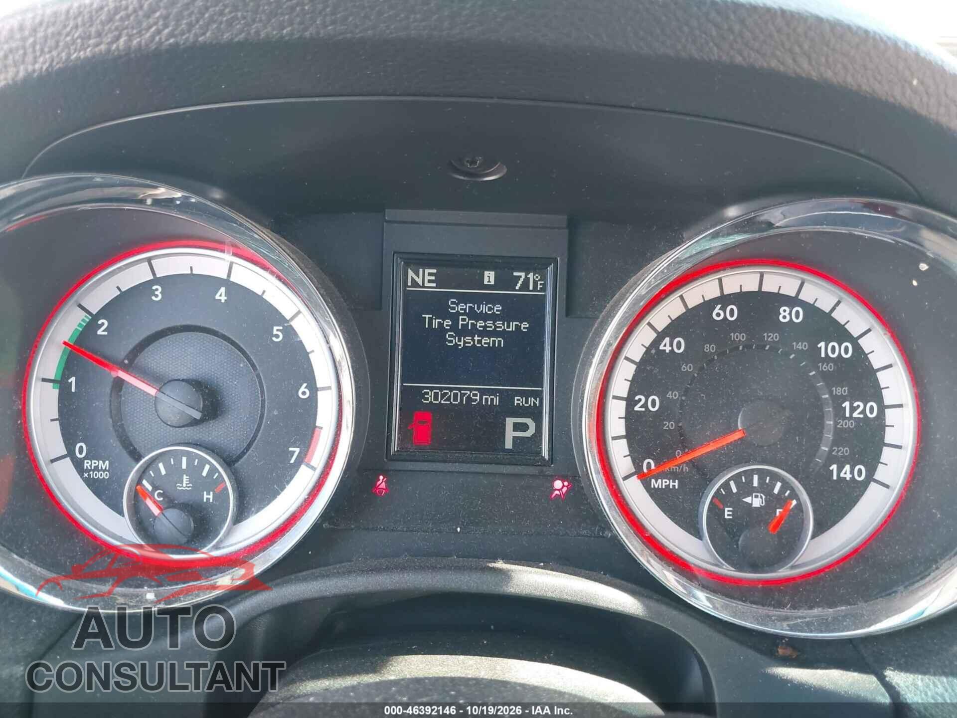 DODGE DURANGO 2012 - 1C4RDJEG4CC328564