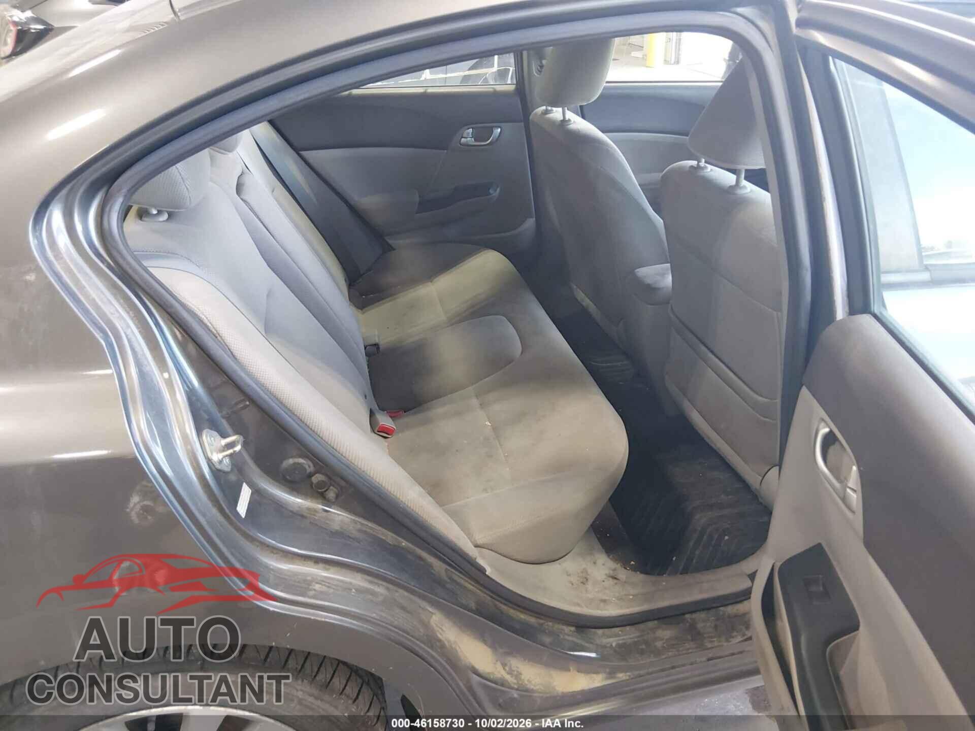HONDA CIVIC 2012 - 2HGFB2F86CH527930