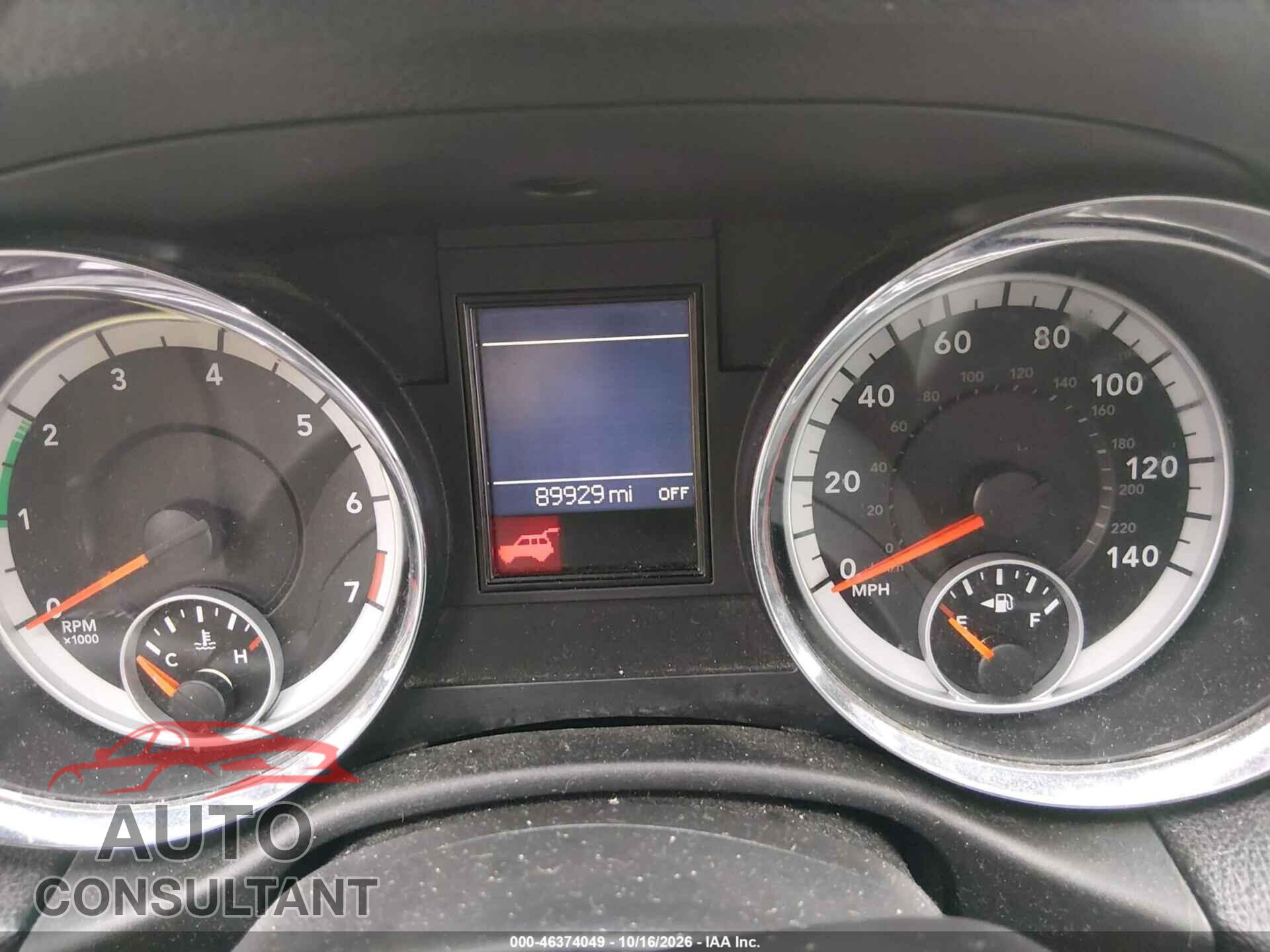 DODGE DURANGO 2012 - 1C4RDJAG0CC213188
