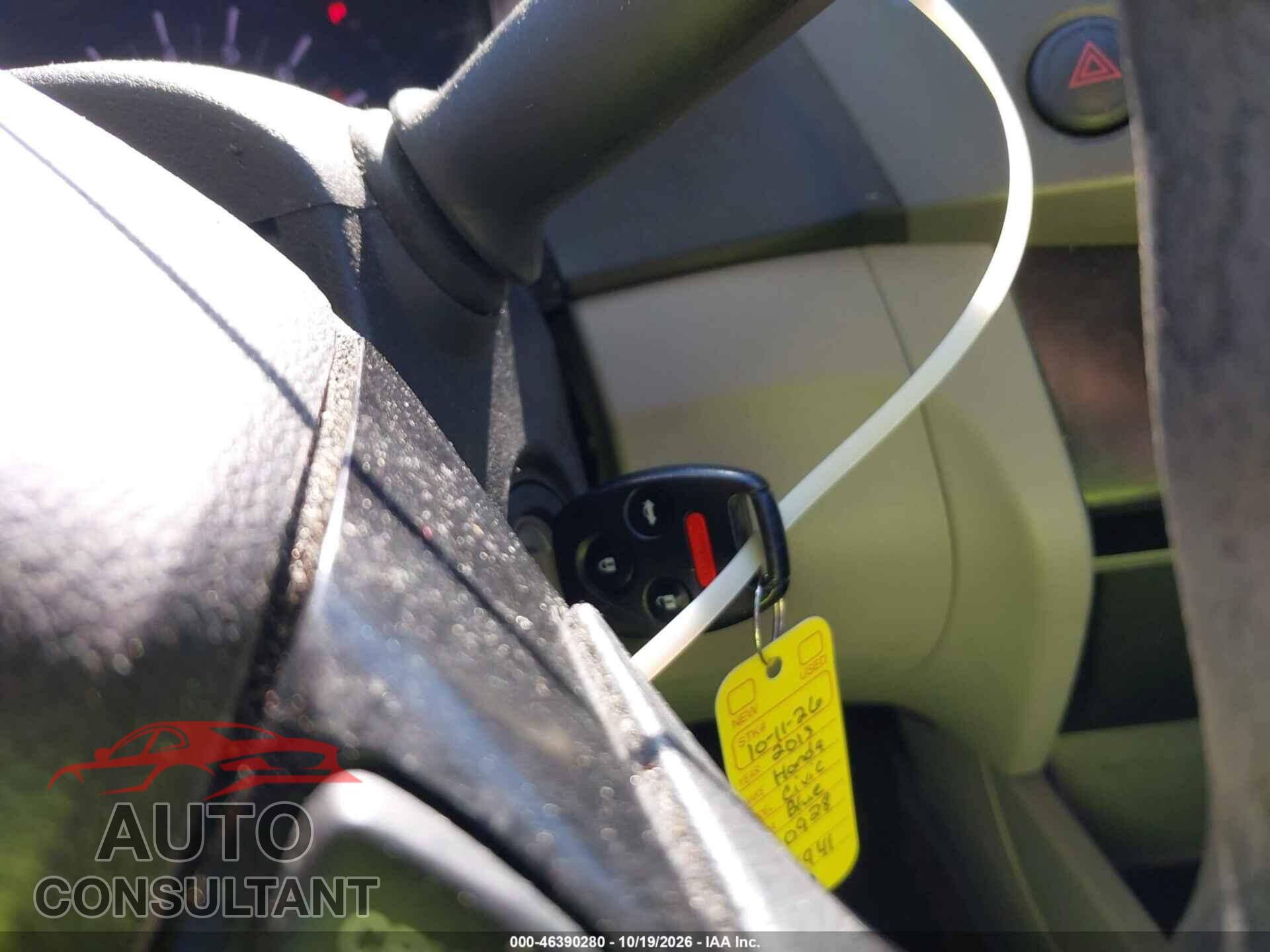HONDA CIVIC 2012 - 19XFB2F57CE080928