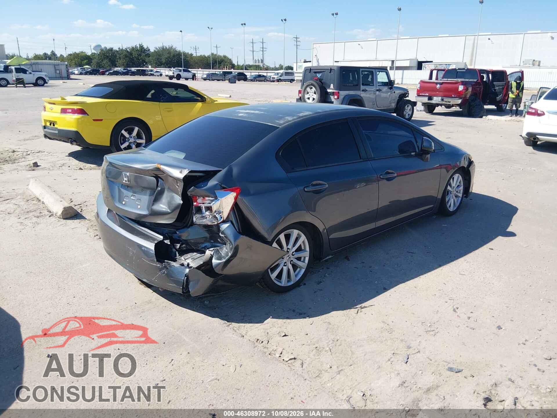 HONDA CIVIC 2012 - 19XFB2F80CE028082