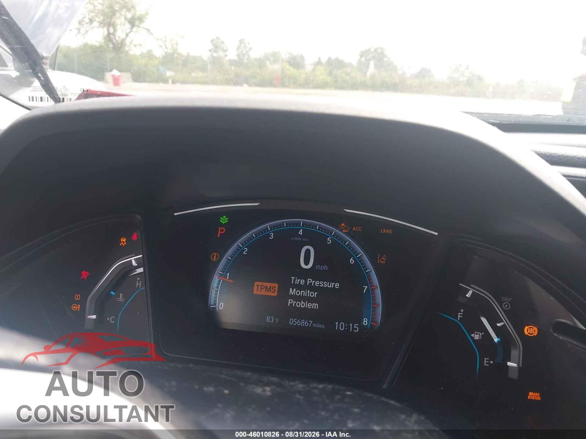 HONDA CIVIC 2019 - 2HGFC2F68KH563015