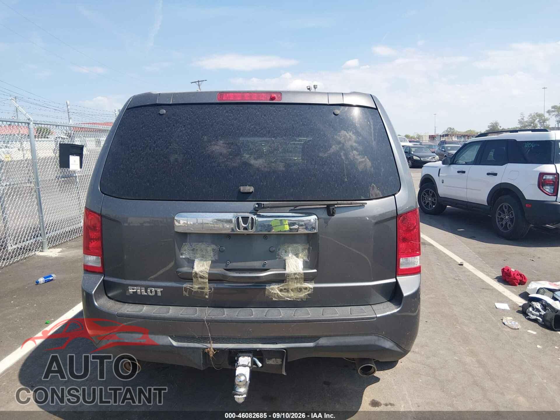 HONDA PILOT 2012 - 5FNYF3H54CB010037