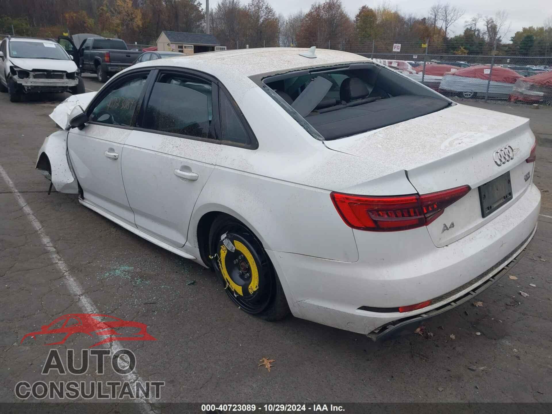 AUDI A4 2017 - WAUDNAF40HN054834
