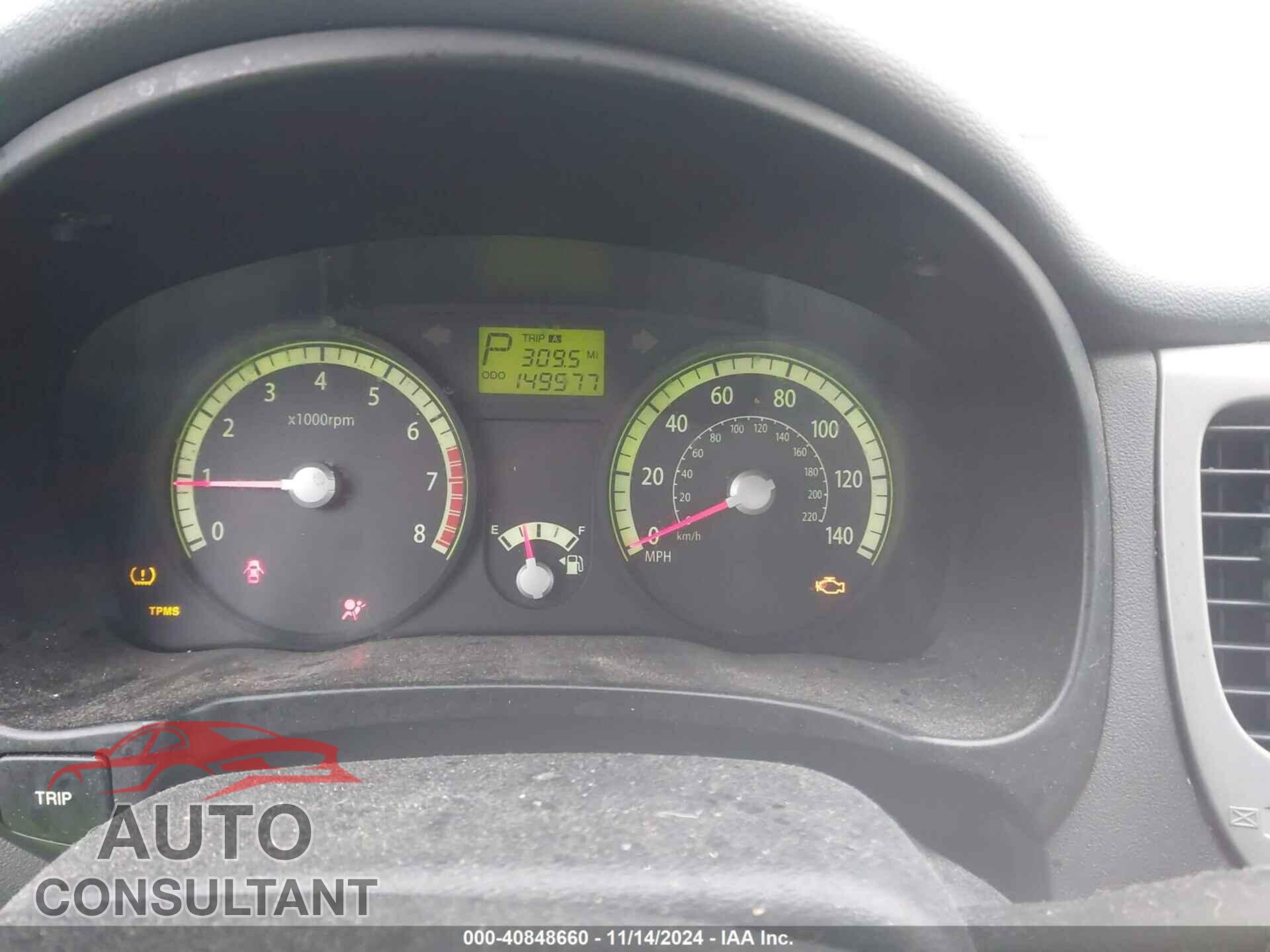 KIA RIO 2009 - KNADE223096547167