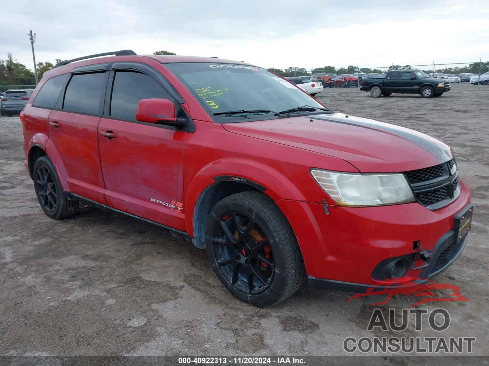 DODGE JOURNEY 2012 - 3C4PDCBG8CT226938