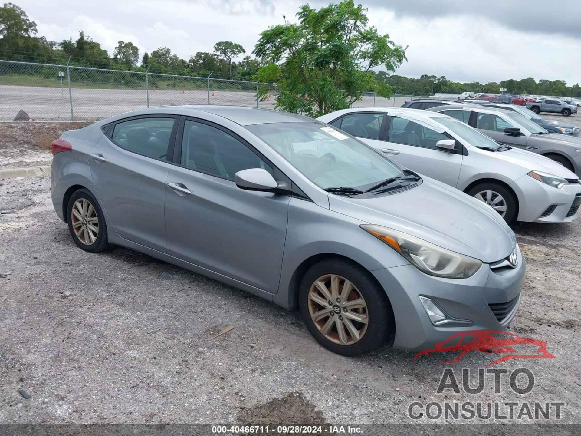 HYUNDAI ELANTRA 2014 - KMHDH4AE6EU158947