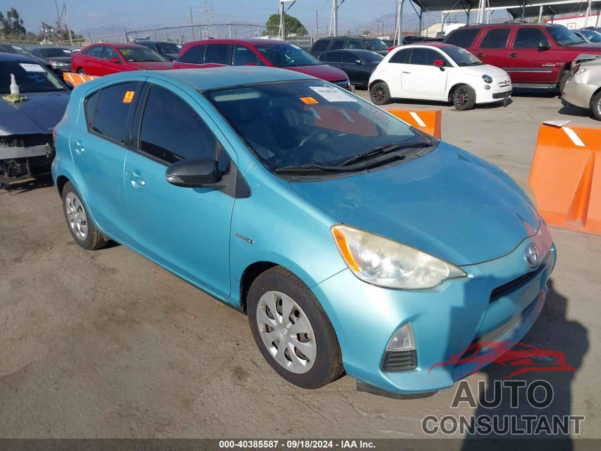 TOYOTA PRIUS C 2013 - JTDKDTB30D1044280