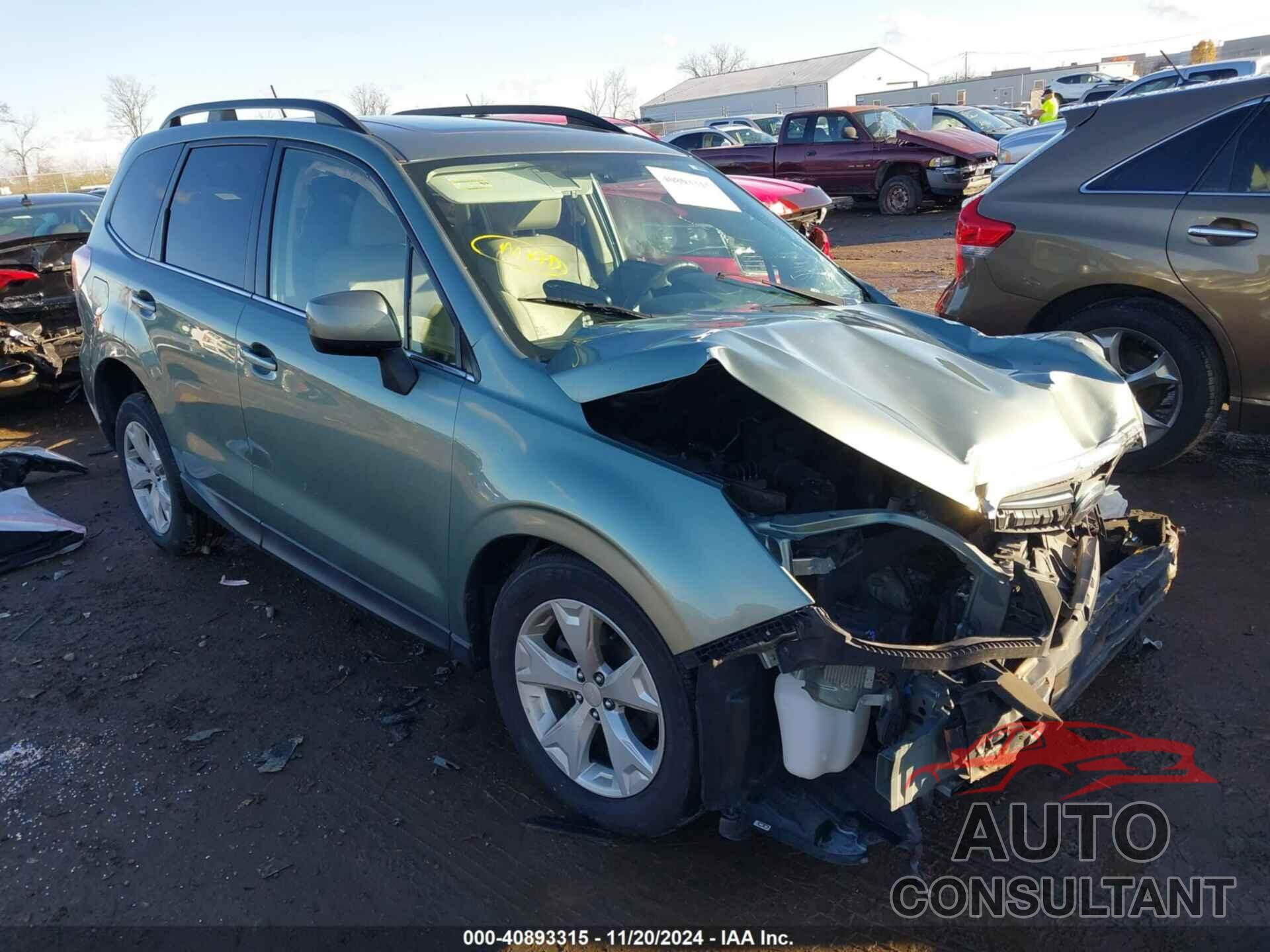 SUBARU FORESTER 2015 - JF2SJAHCXFH826487