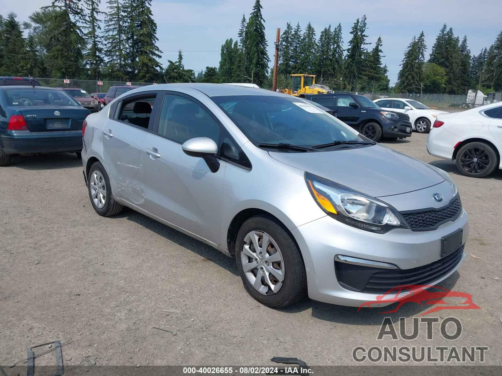 KIA RIO 2016 - KNADM4A34G6561103