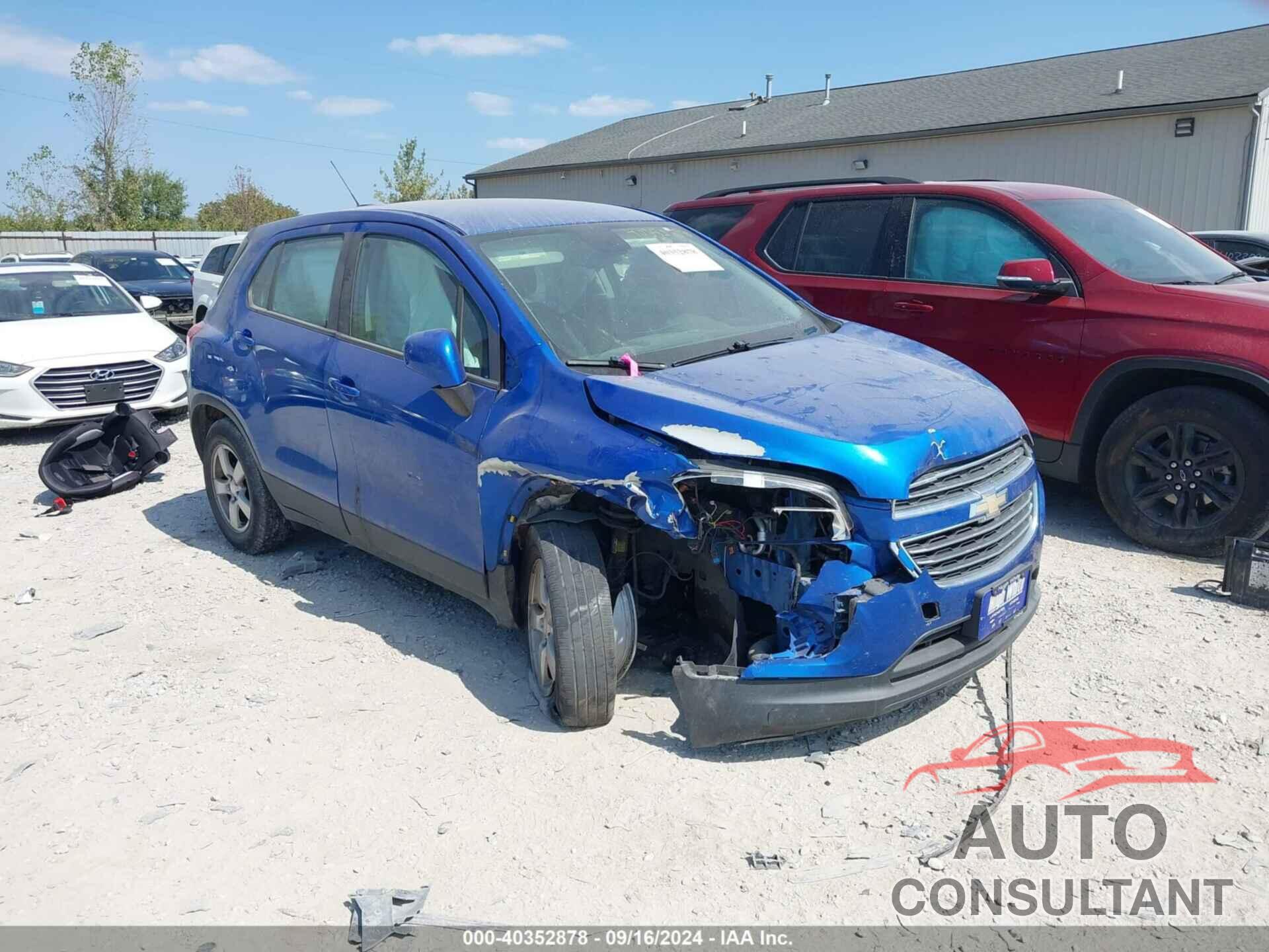 CHEVROLET TRAX 2016 - KL7CJNSBXGB727485