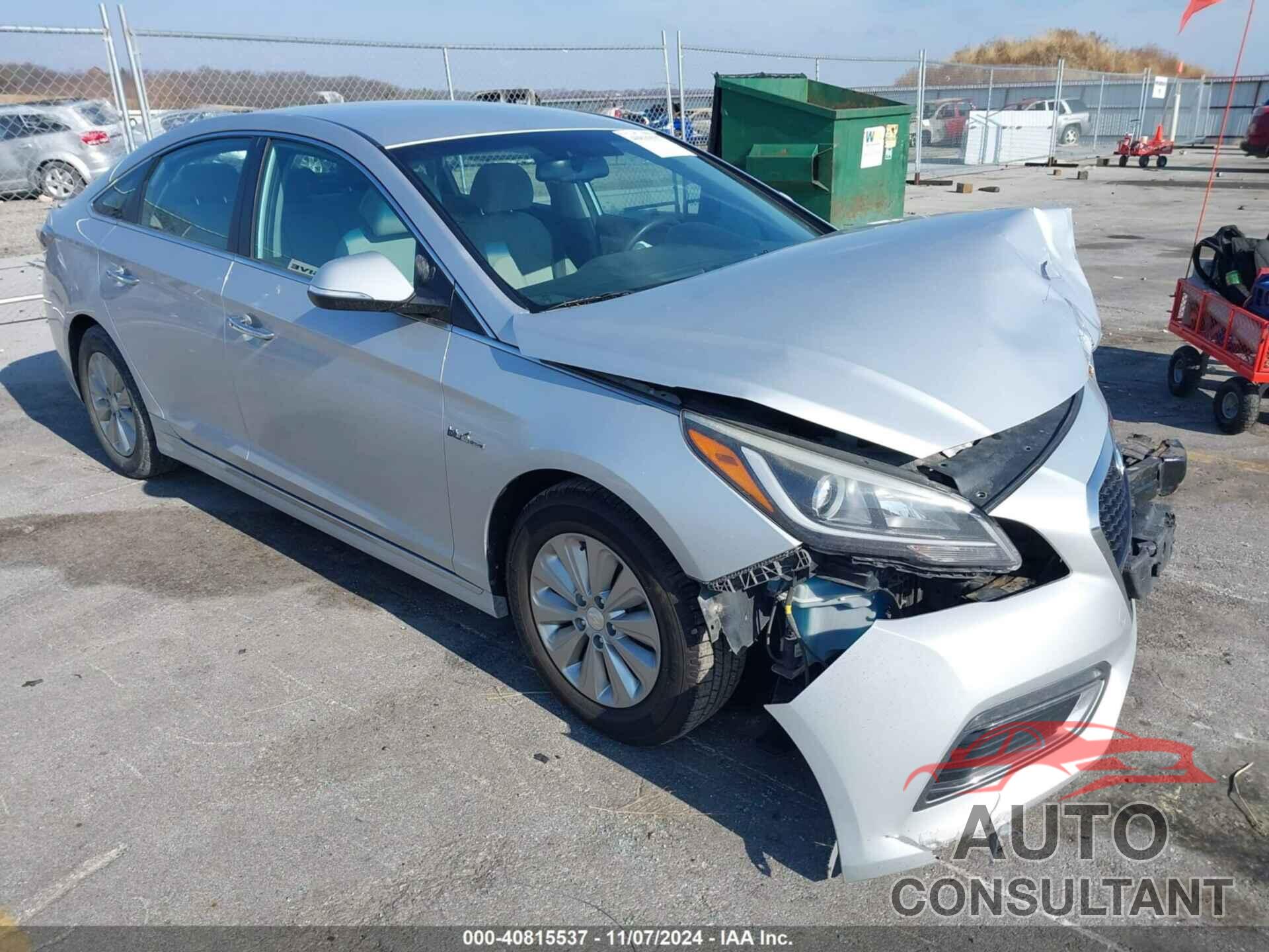 HYUNDAI SONATA HYBRID 2016 - KMHE24L15GA025973