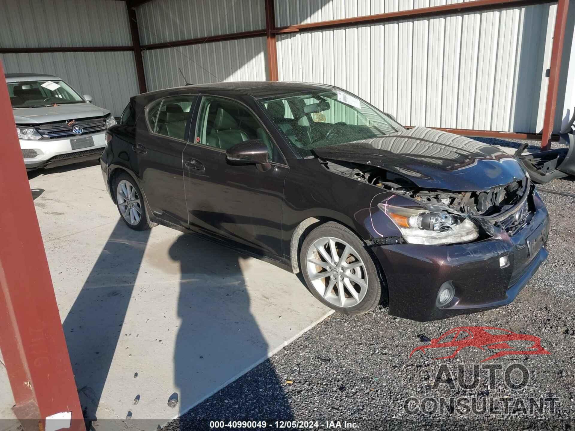 LEXUS CT 200H 2012 - JTHKD5BH1C2061944