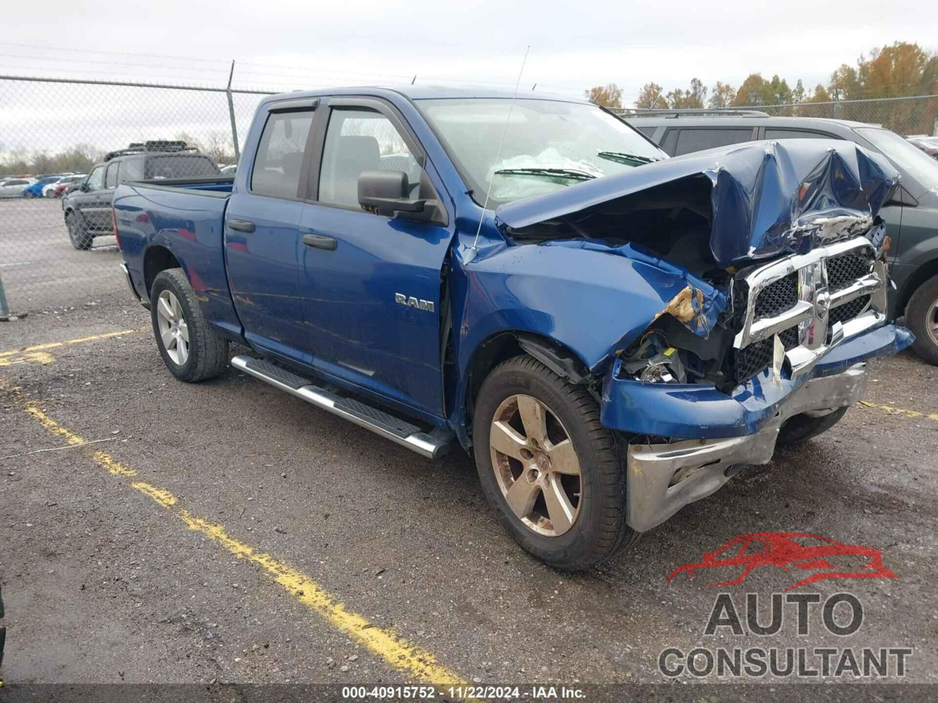 DODGE RAM 1500 2009 - 1D3HB18P49S729115