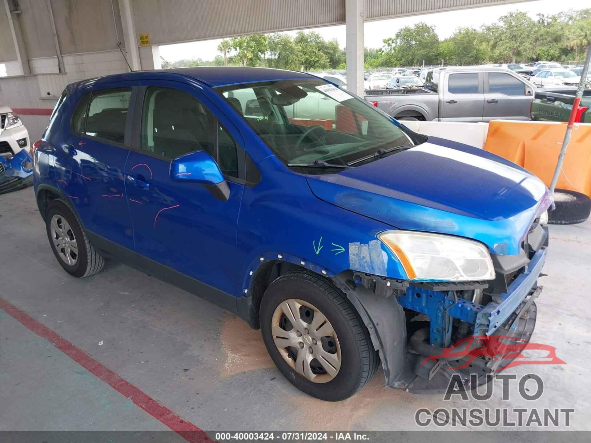 CHEVROLET TRAX 2016 - KL7CJKSB7GB613636