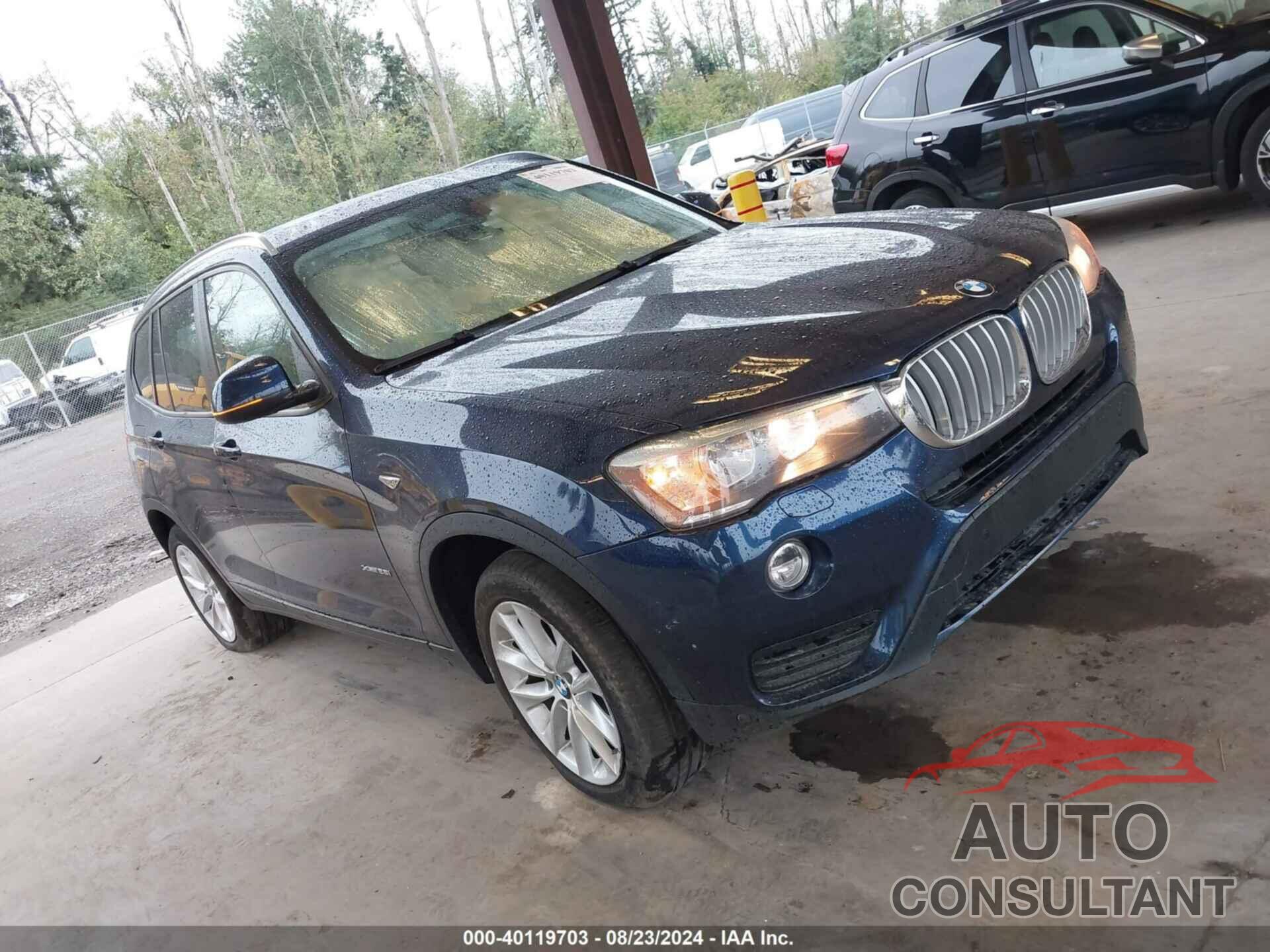 BMW X3 2016 - 5UXWX9C55G0D75301