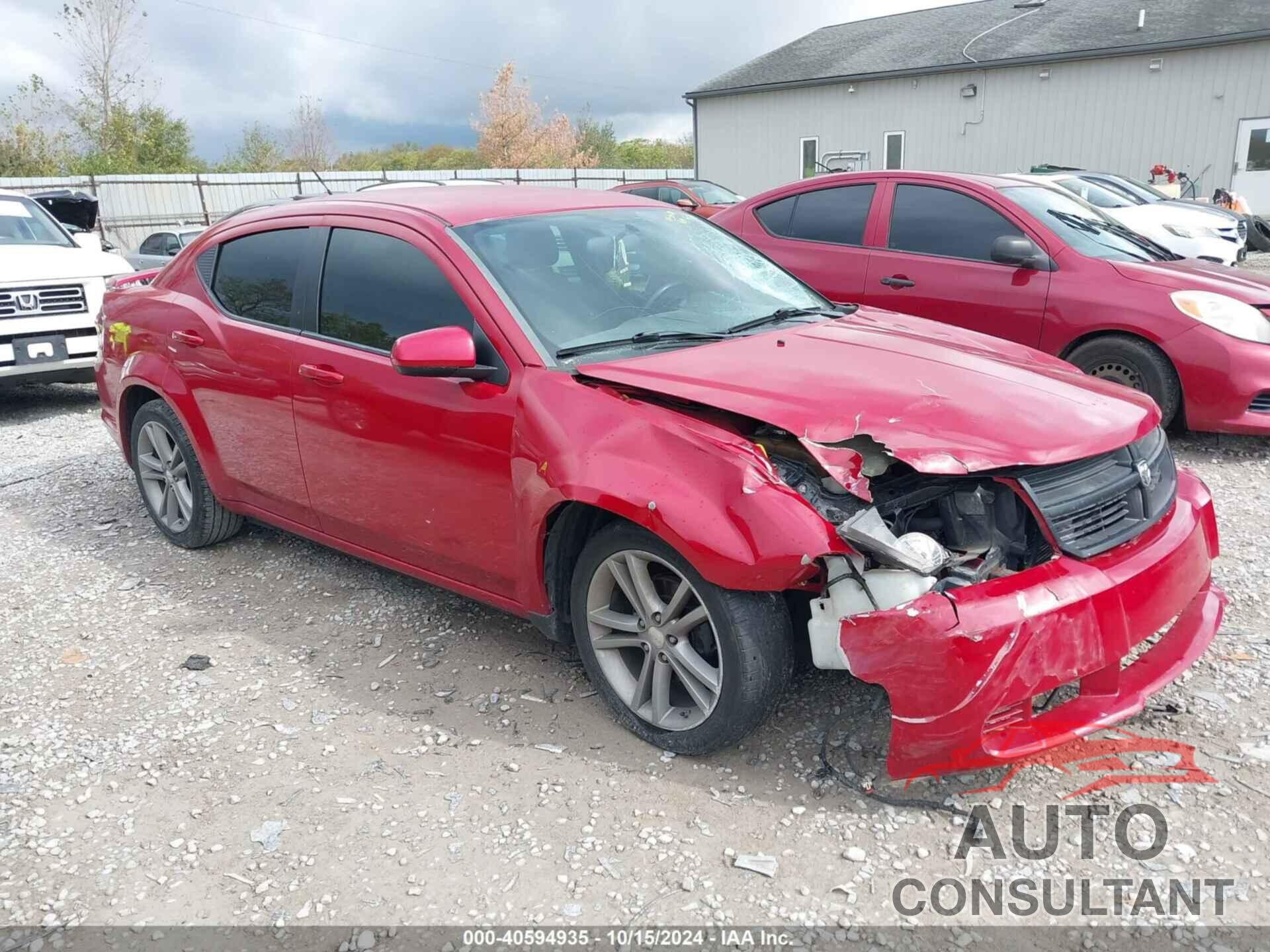 DODGE AVENGER 2012 - 1C3CDZEG0CN143070