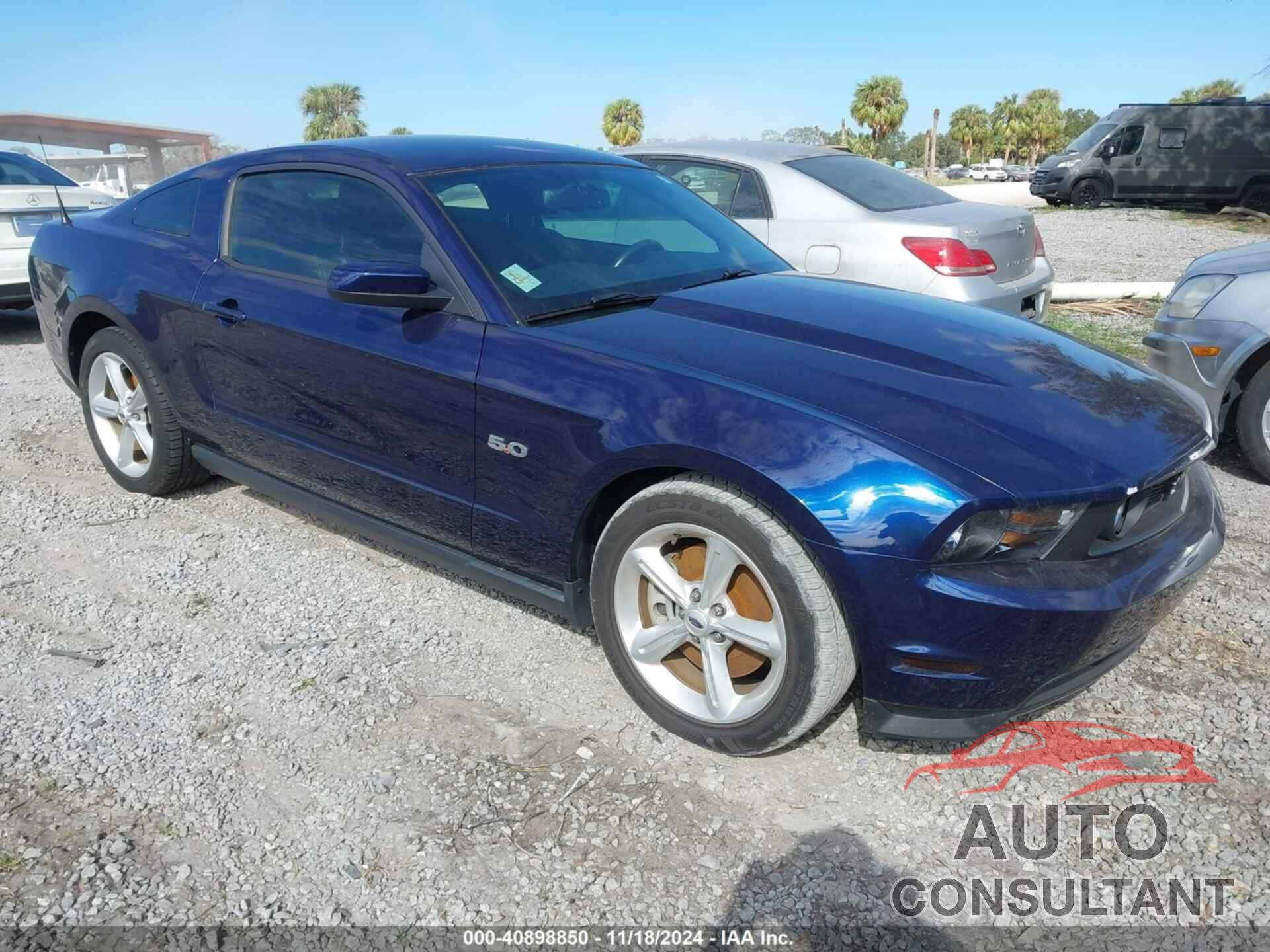 FORD MUSTANG 2012 - 1ZVBP8CF3C5252543