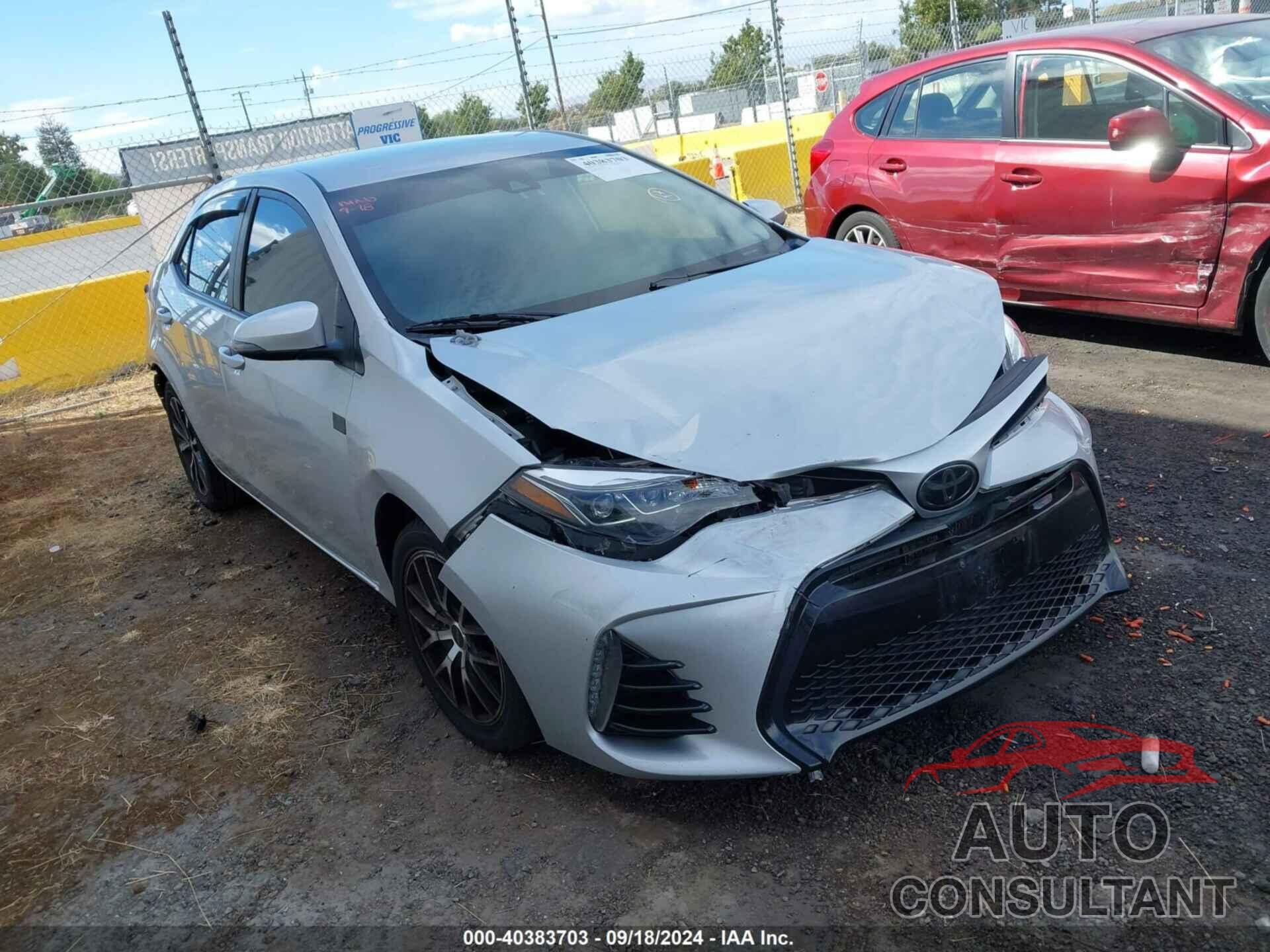 TOYOTA COROLLA 2019 - 5YFBURHE5KP862267