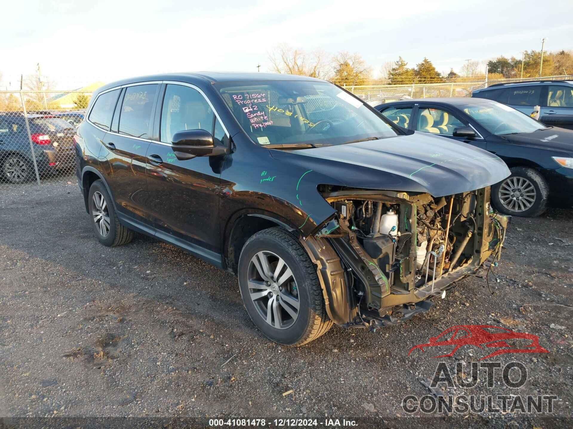 HONDA PILOT 2017 - 5FNYF6H60HB026835