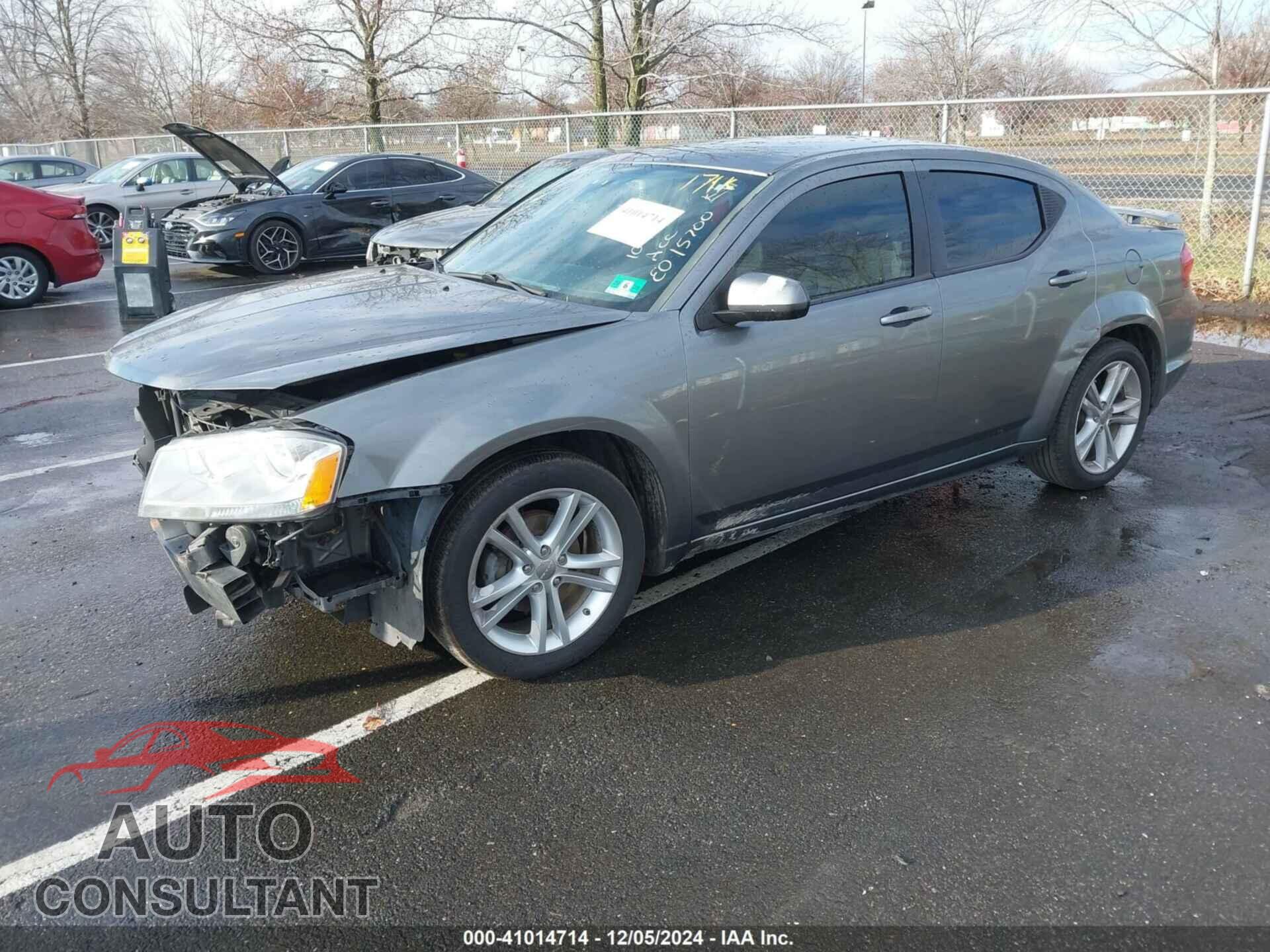 DODGE AVENGER 2012 - 1C3CDZCB2CN312321