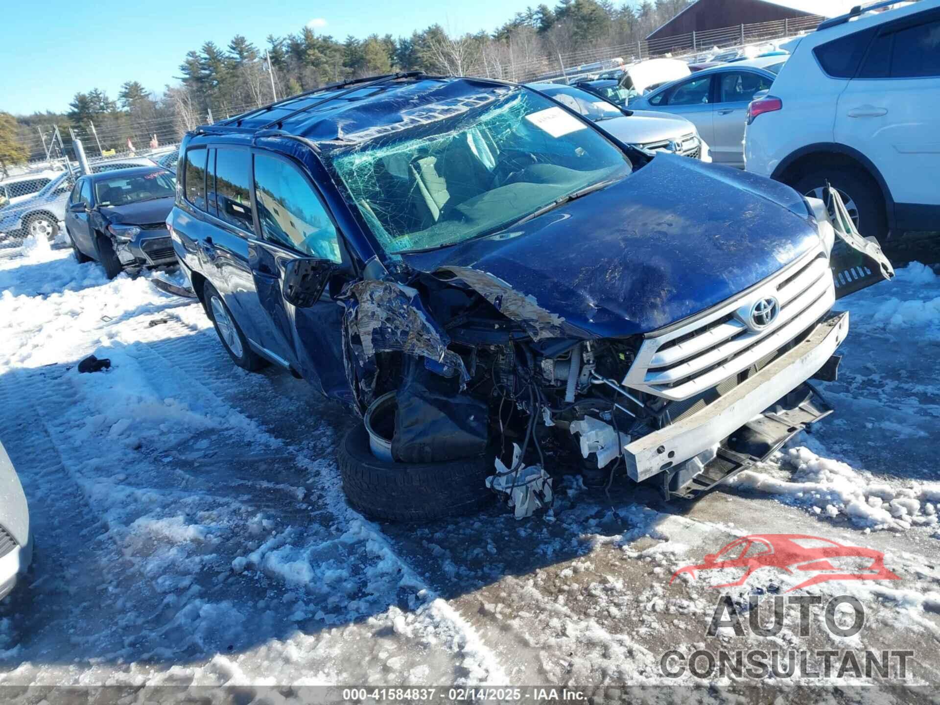 TOYOTA HIGHLANDER 2013 - 5TDBK3EH9DS259561