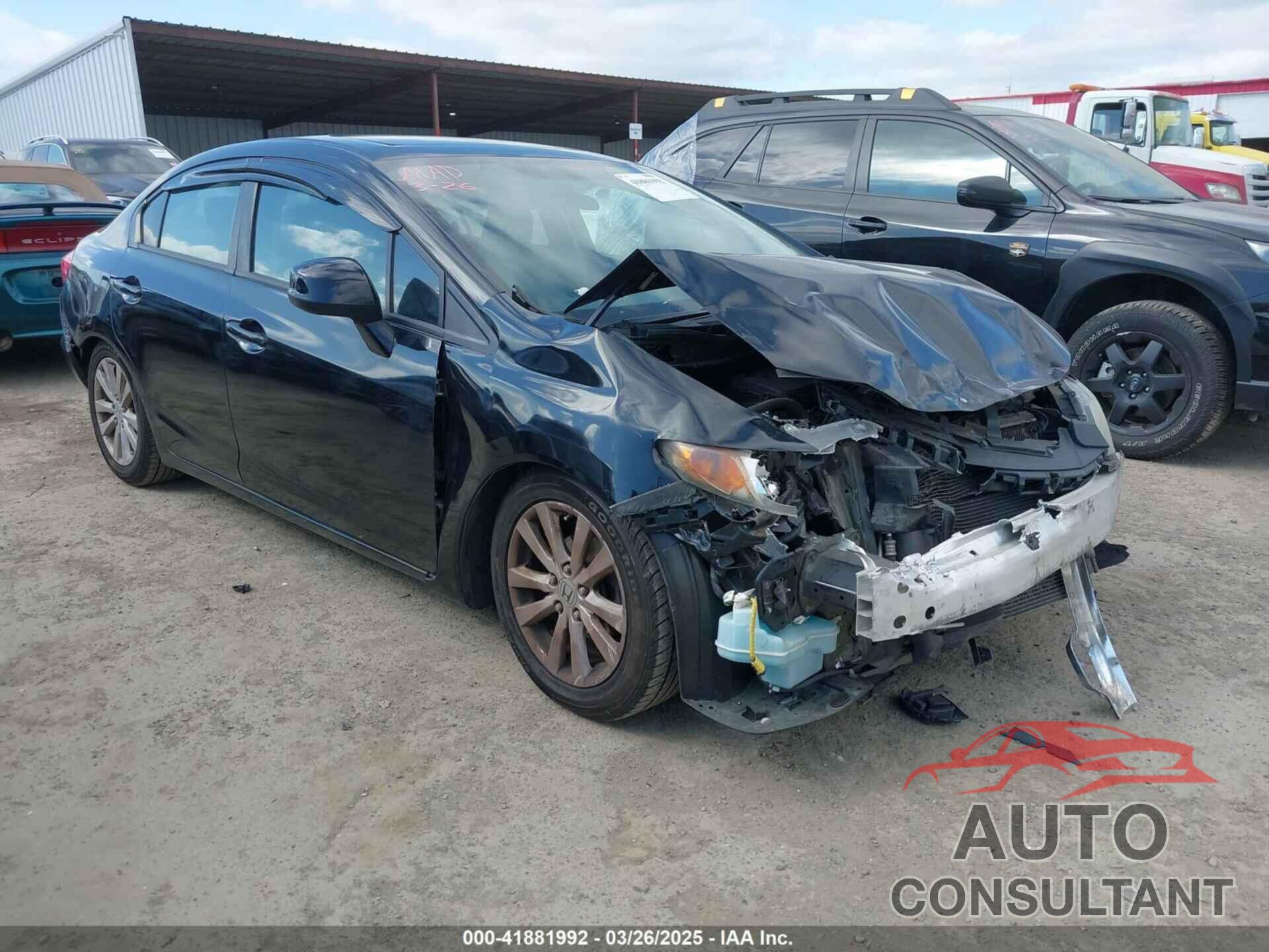 HONDA CIVIC 2012 - 19XFB2F95CE317113