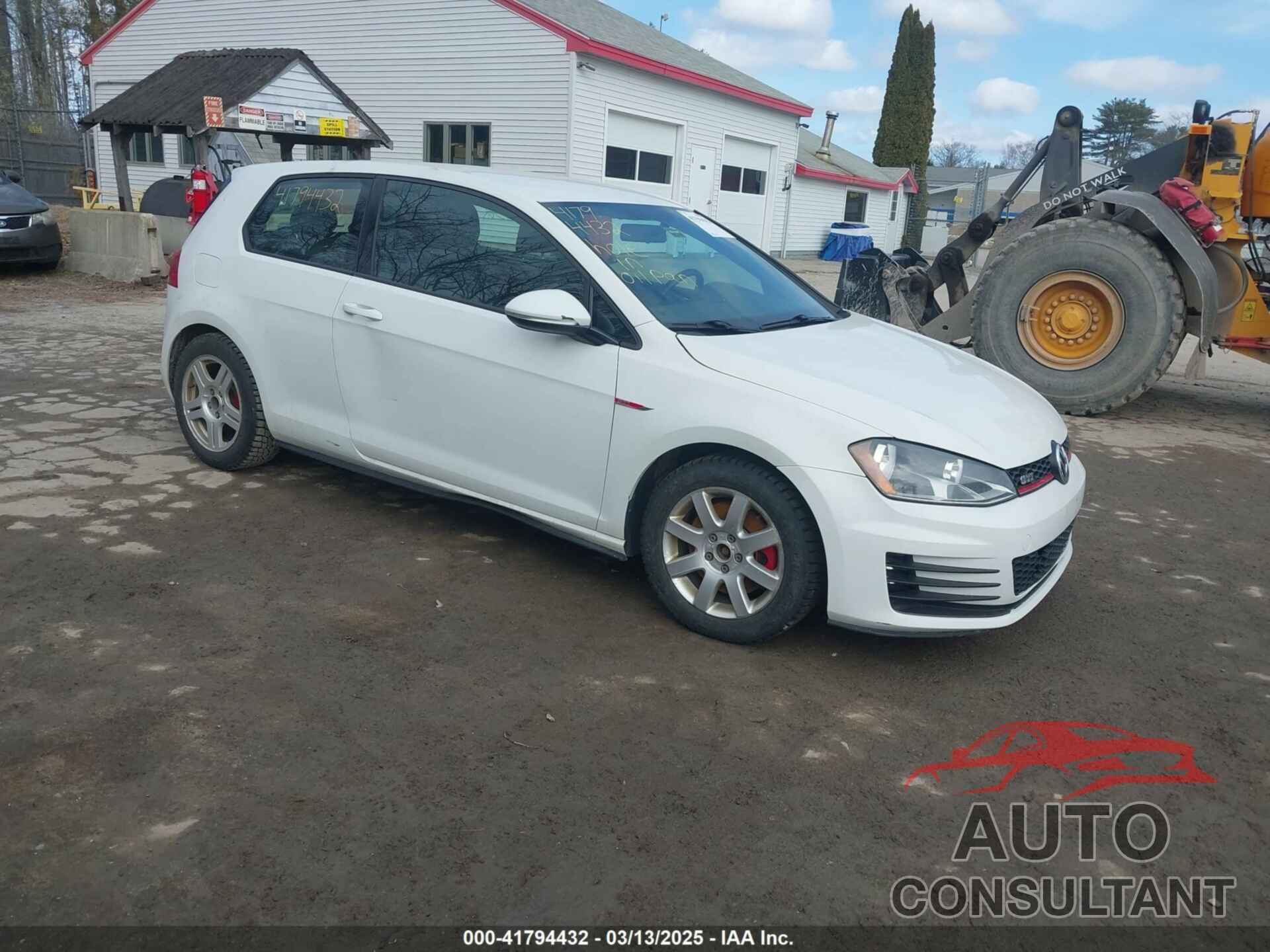 VOLKSWAGEN GOLF GTI 2016 - 3VWYT7AUXGM043253