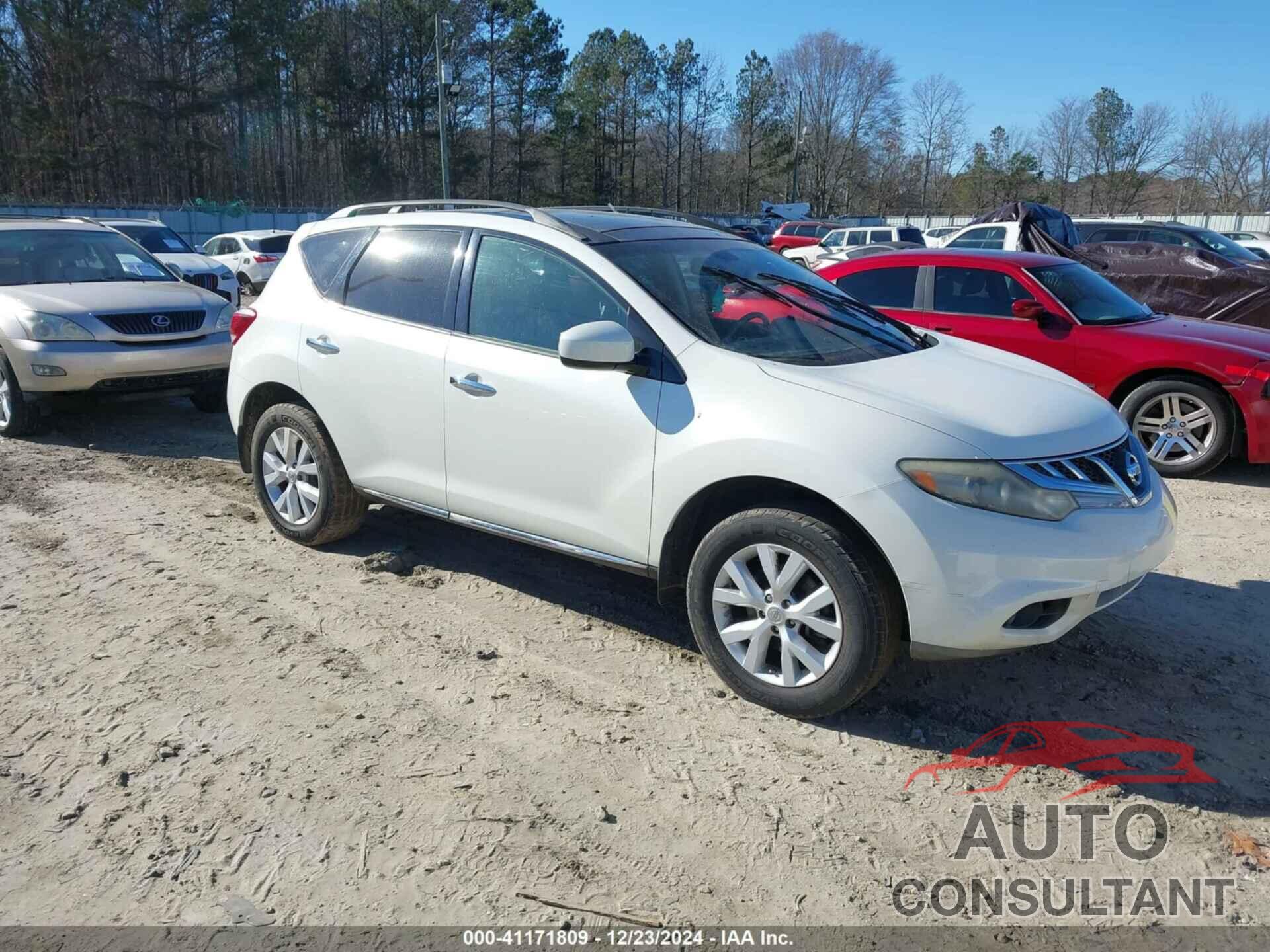 NISSAN MURANO 2012 - JN8AZ1MU3CW112634