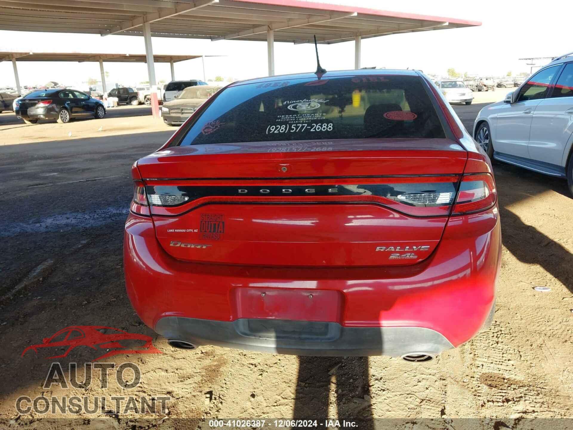 DODGE DART 2014 - 1C3CDFBBXED862097
