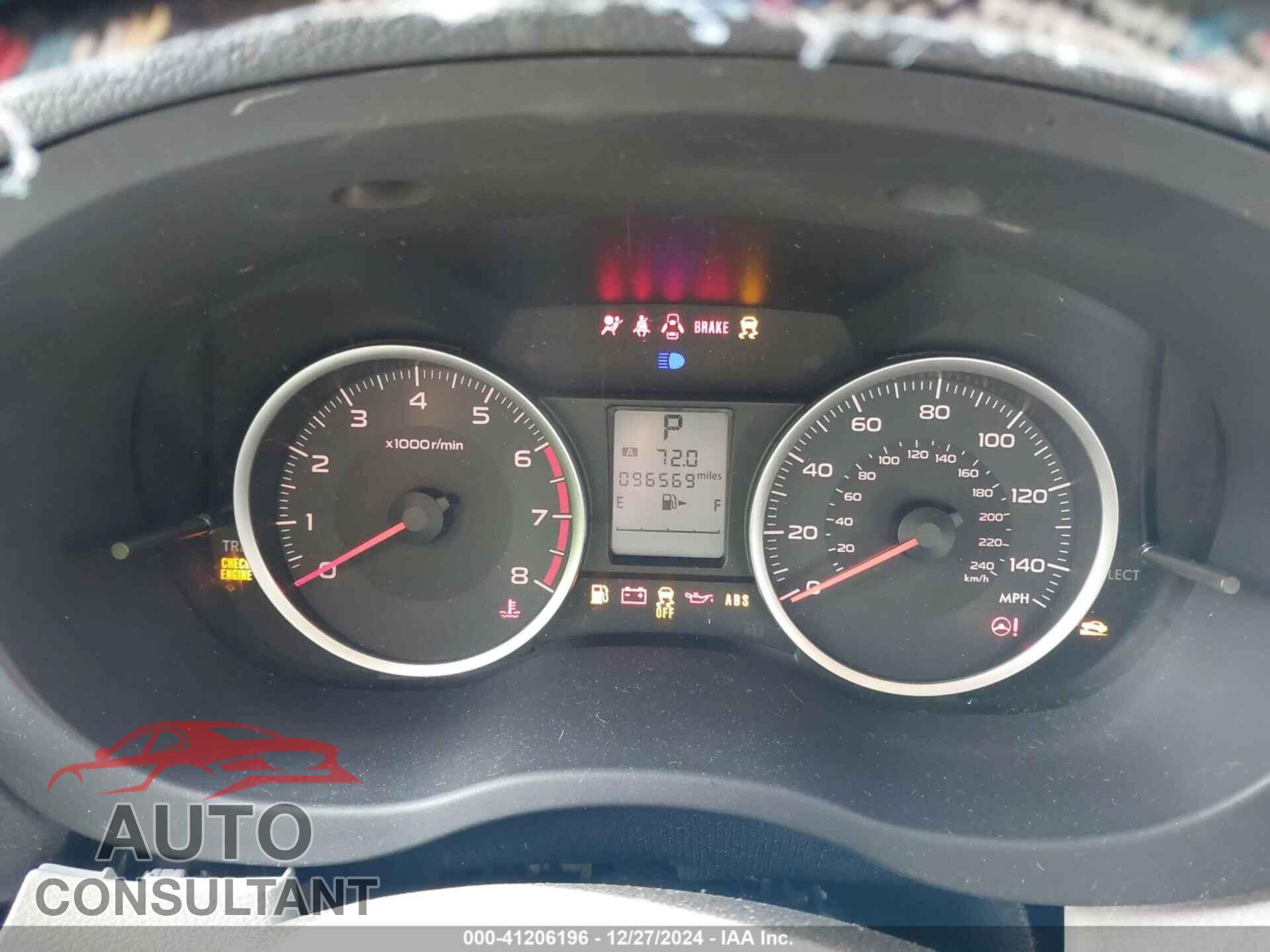 SUBARU FORESTER 2017 - JF2SJAEC2HH567758