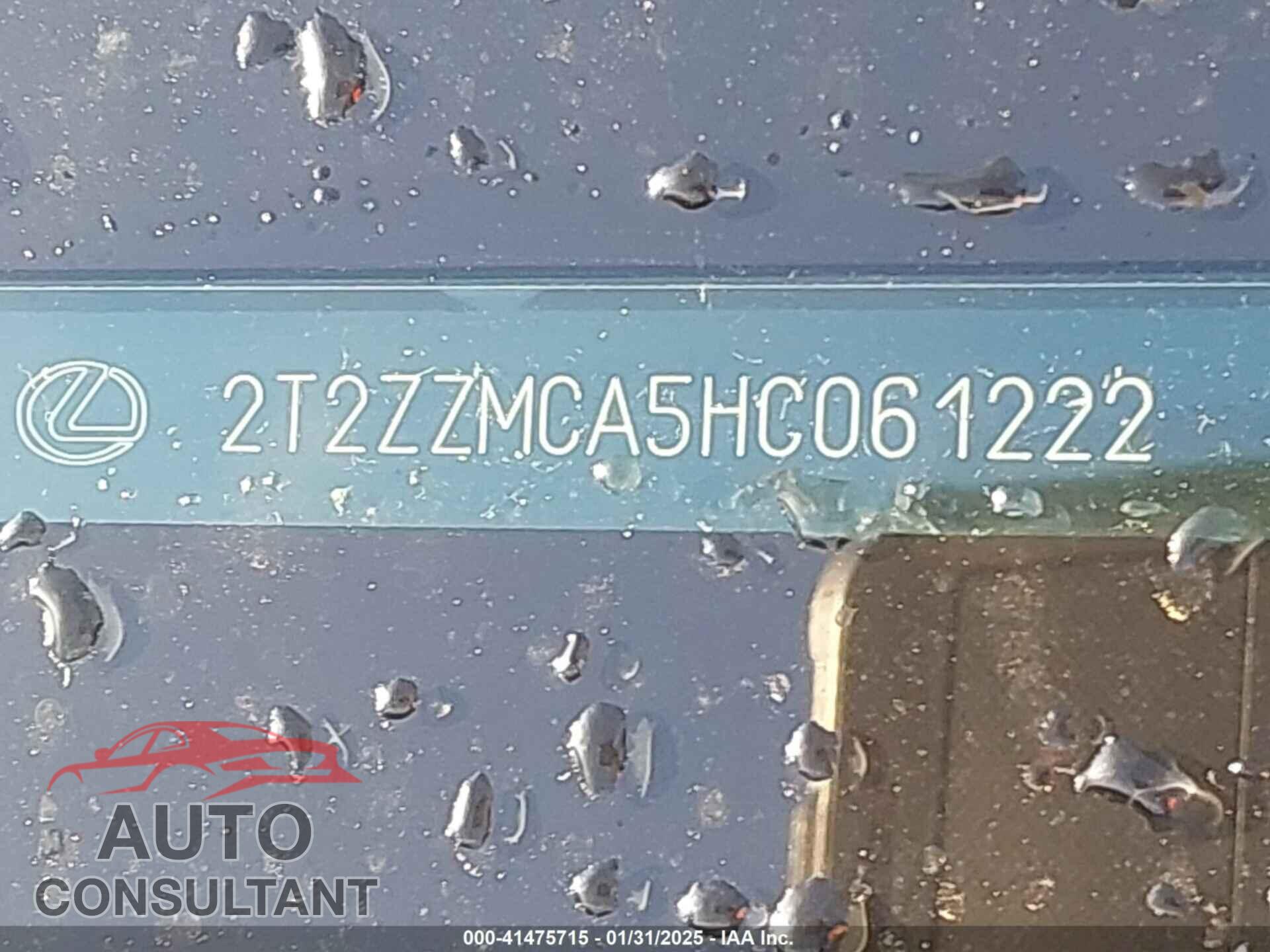 LEXUS RX 350 2017 - 2T2ZZMCA5HC061222