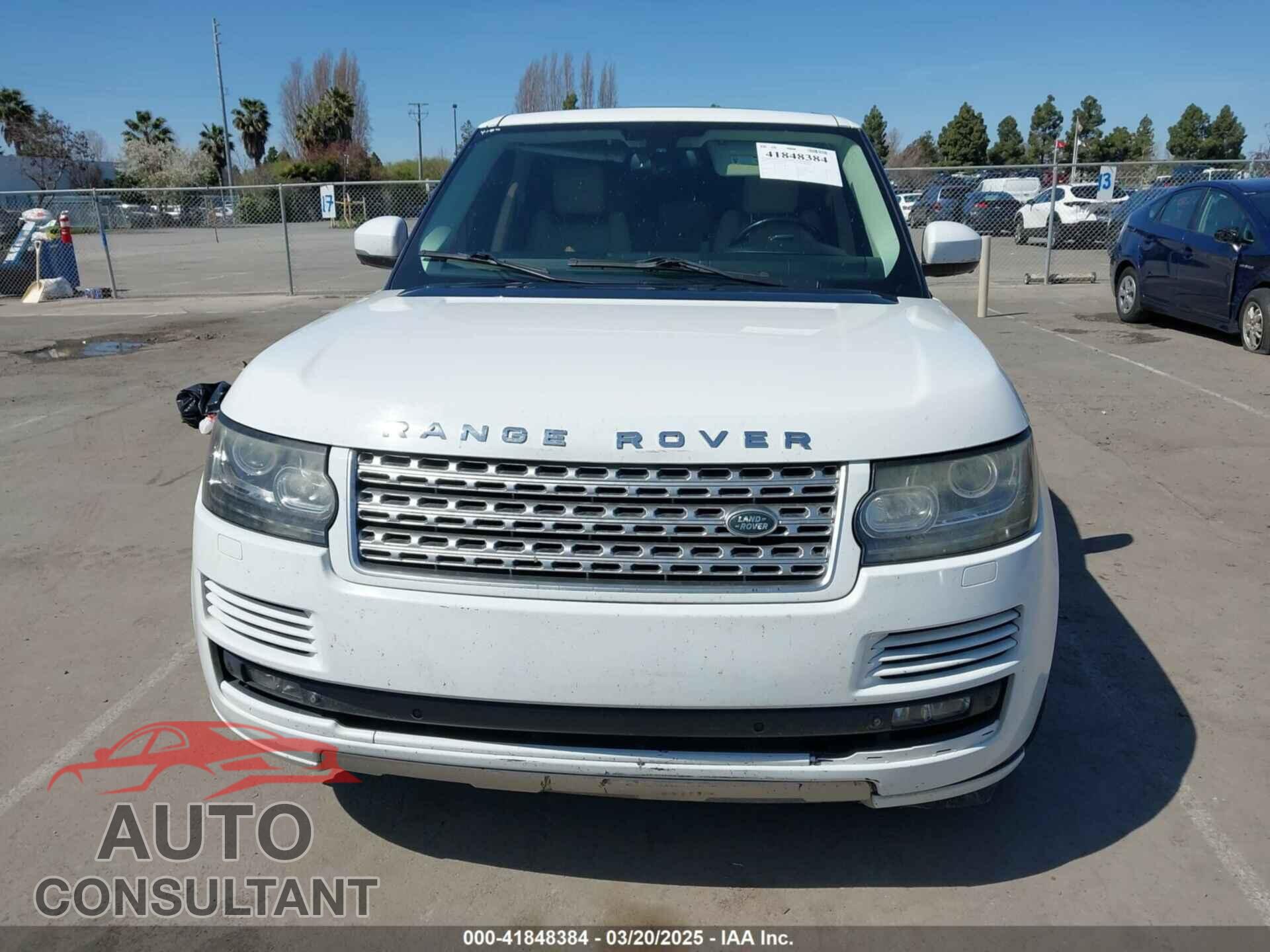 LAND ROVER RANGE ROVER 2013 - SALGS2DF7DA104884