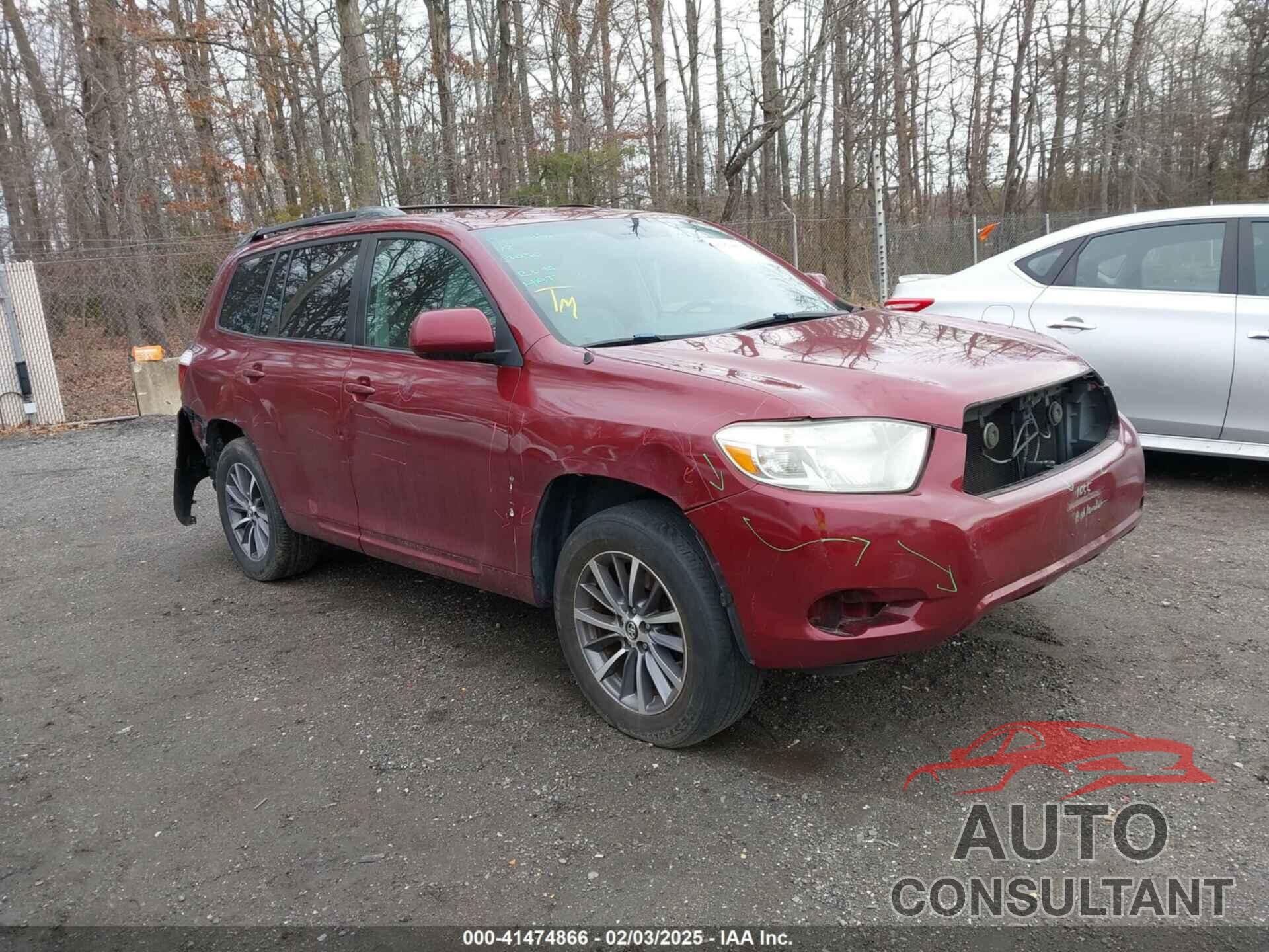 TOYOTA HIGHLANDER 2010 - 5TDBK3EHXAS024744