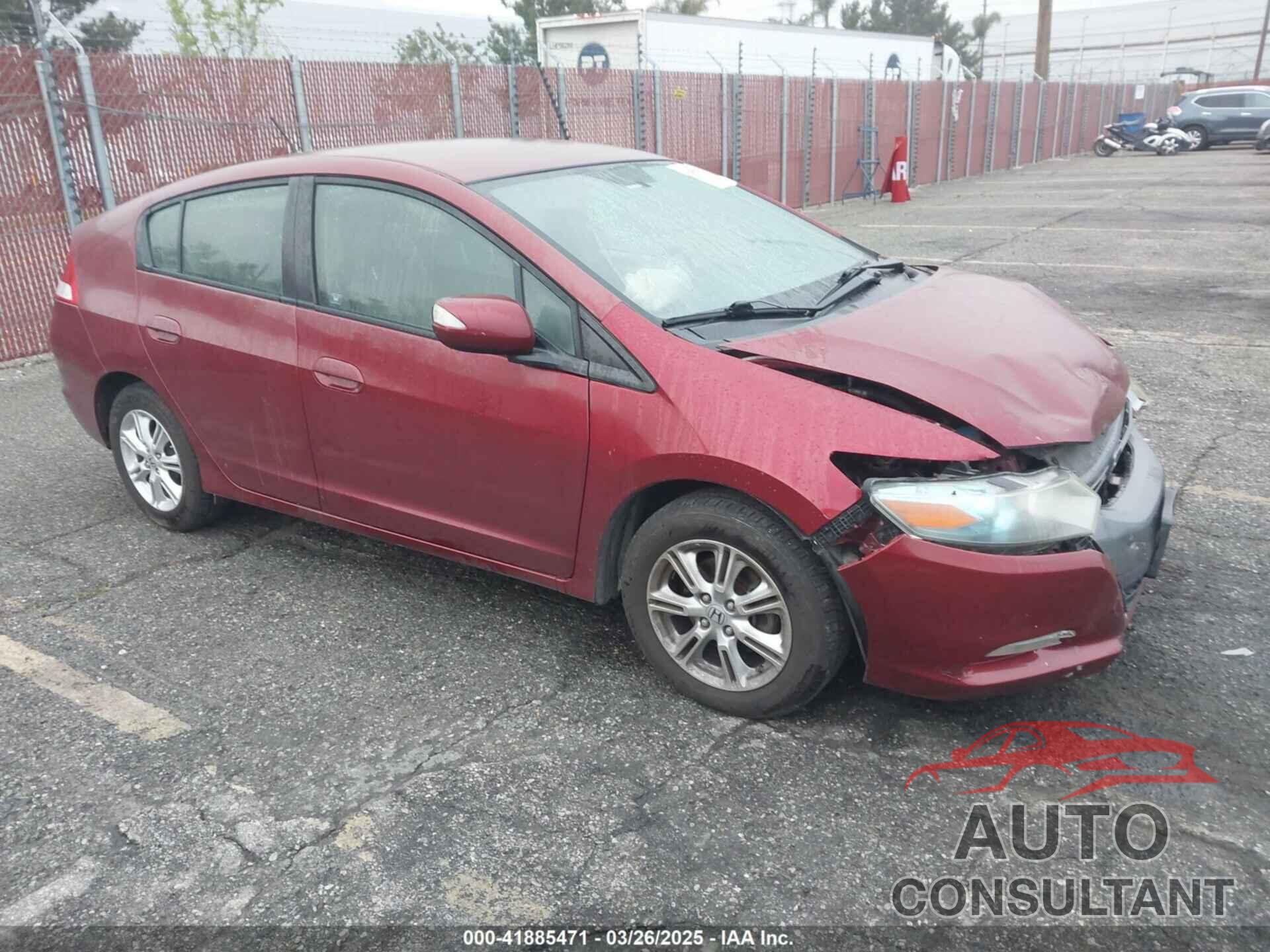 HONDA INSIGHT 2010 - JHMZE2H77AS038268