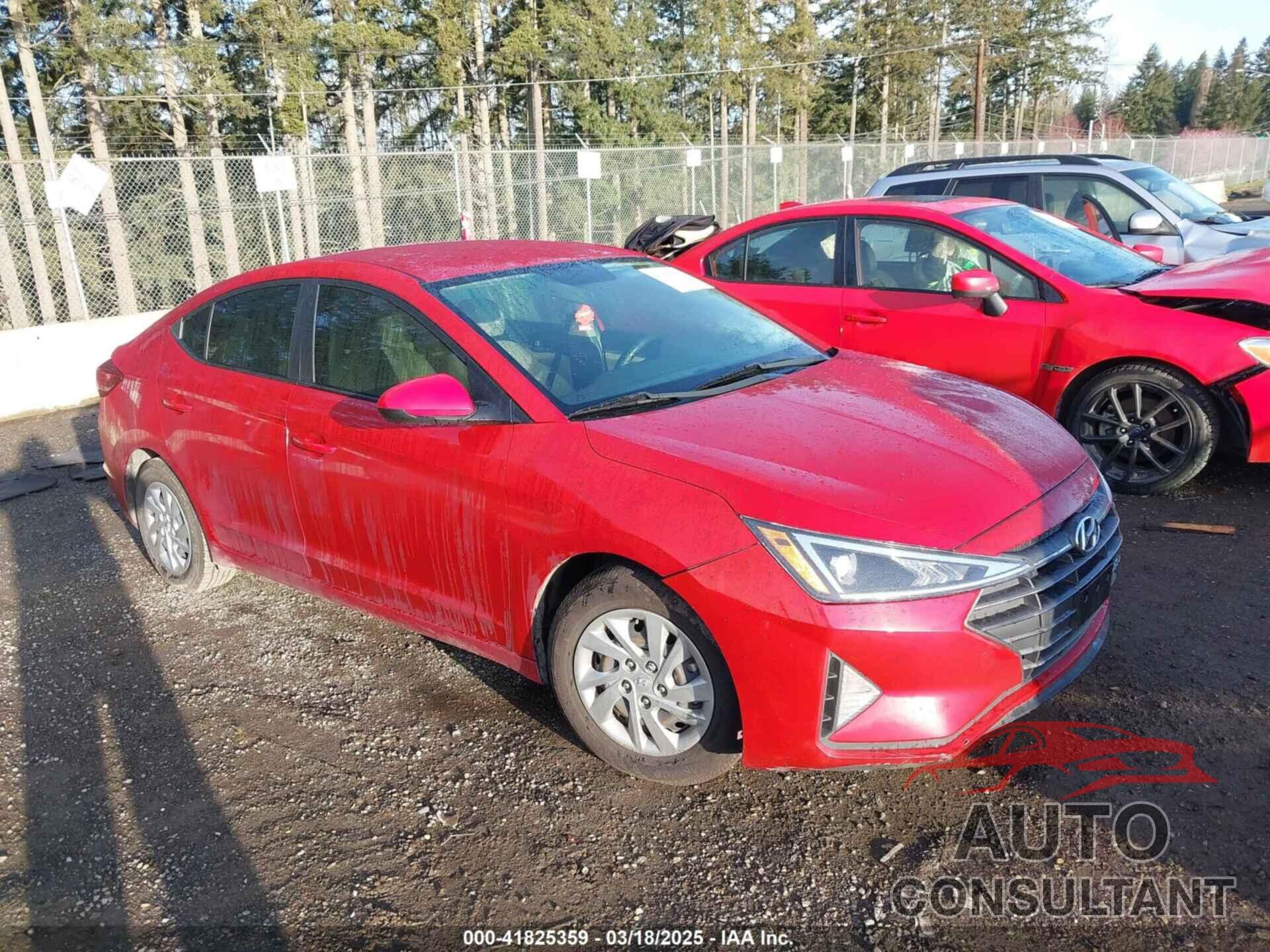 HYUNDAI ELANTRA 2019 - KMHD74LF0KU781503