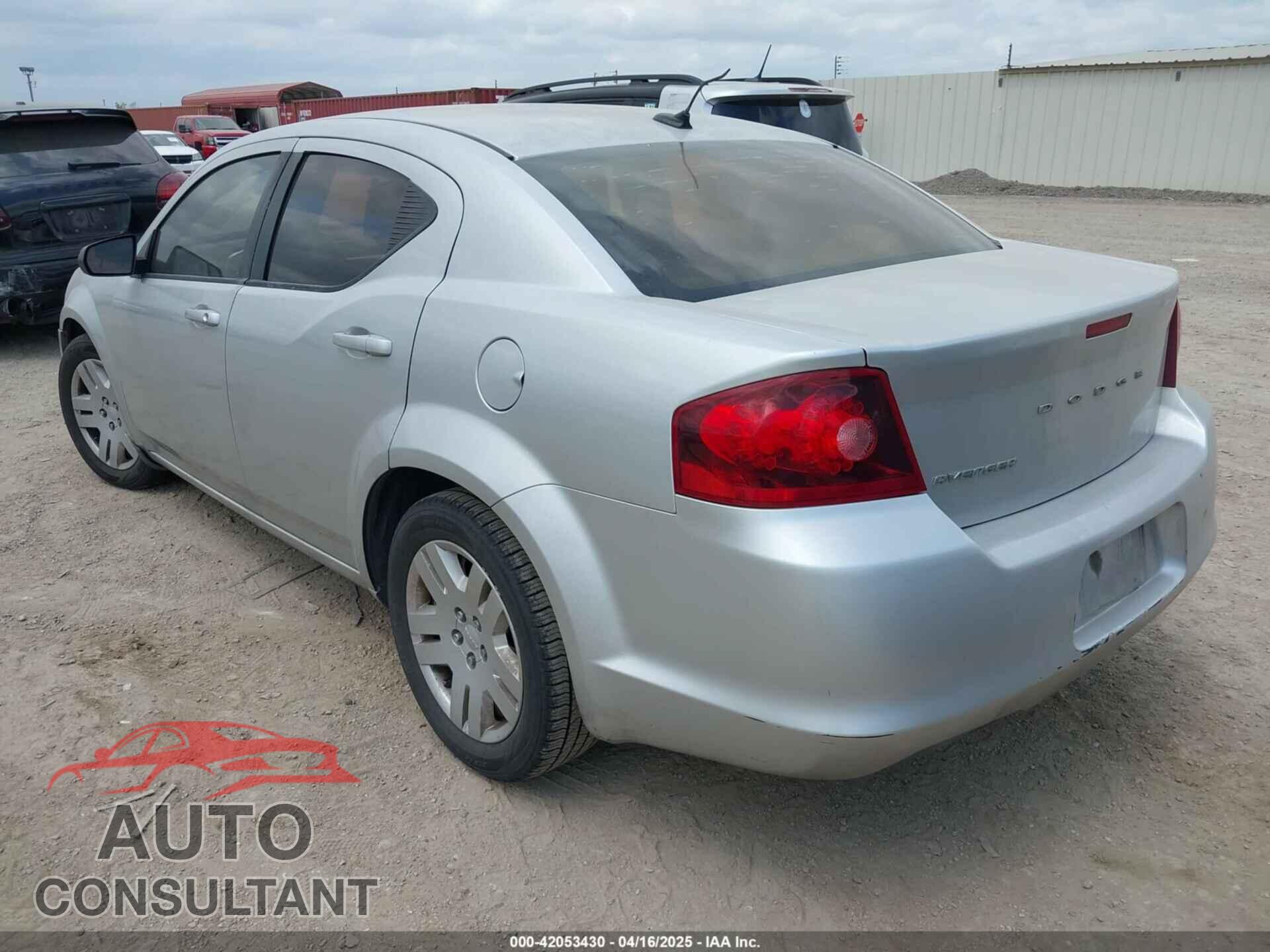 DODGE AVENGER 2012 - 1C3CDZAB0CN170179