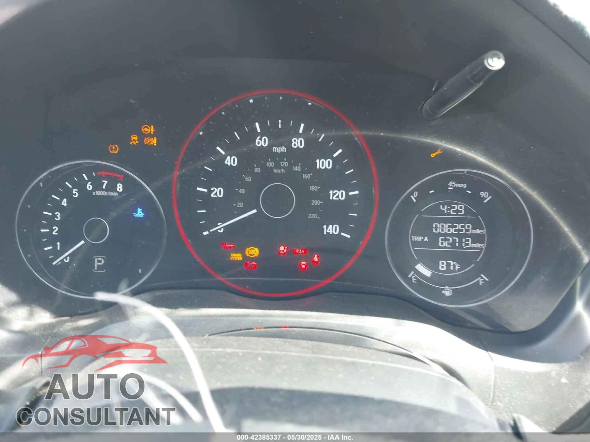 HONDA HR-V 2016 - 3CZRU5H76GM756038