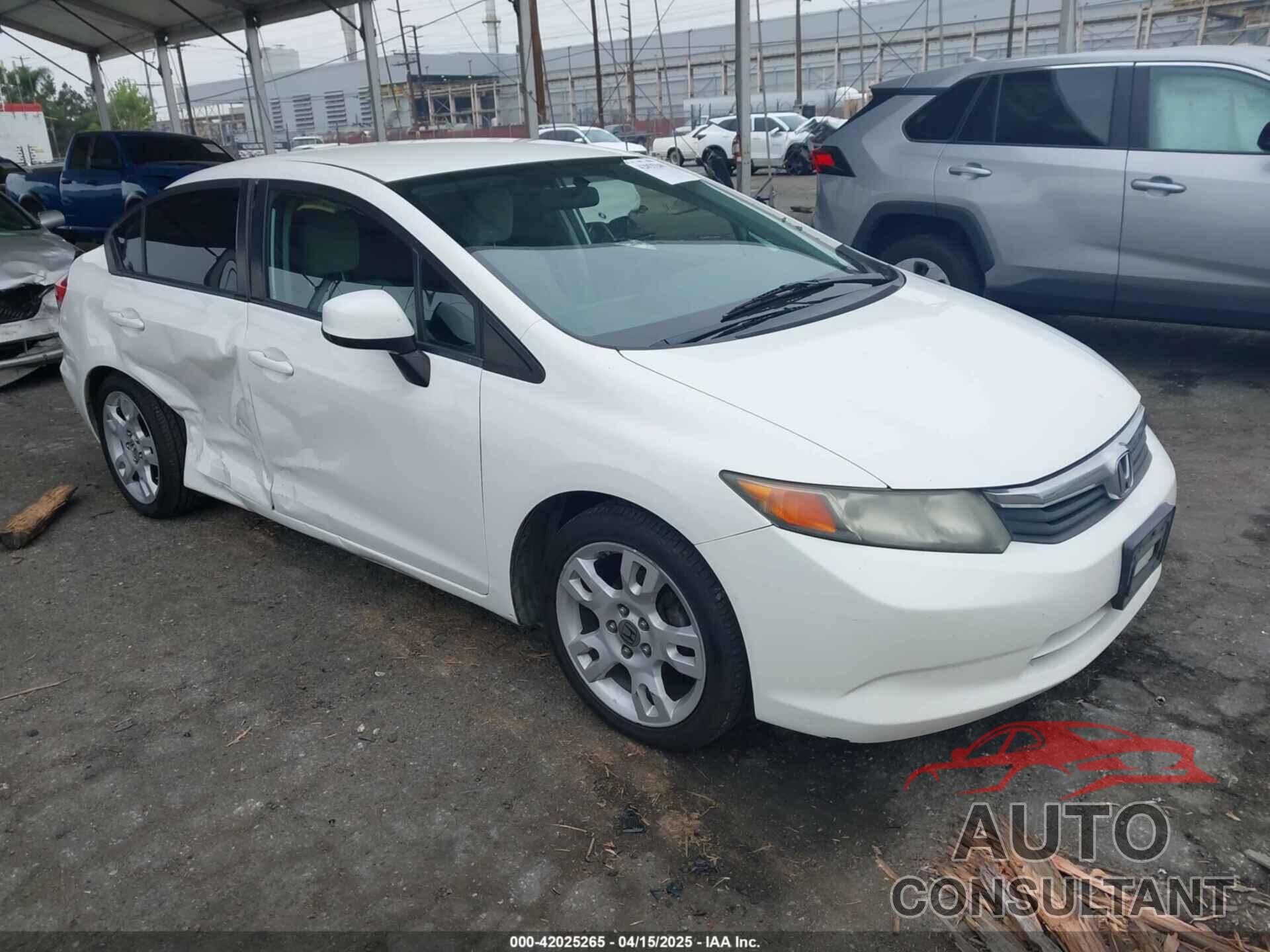 HONDA CIVIC 2012 - 19XFB2F52CE310763