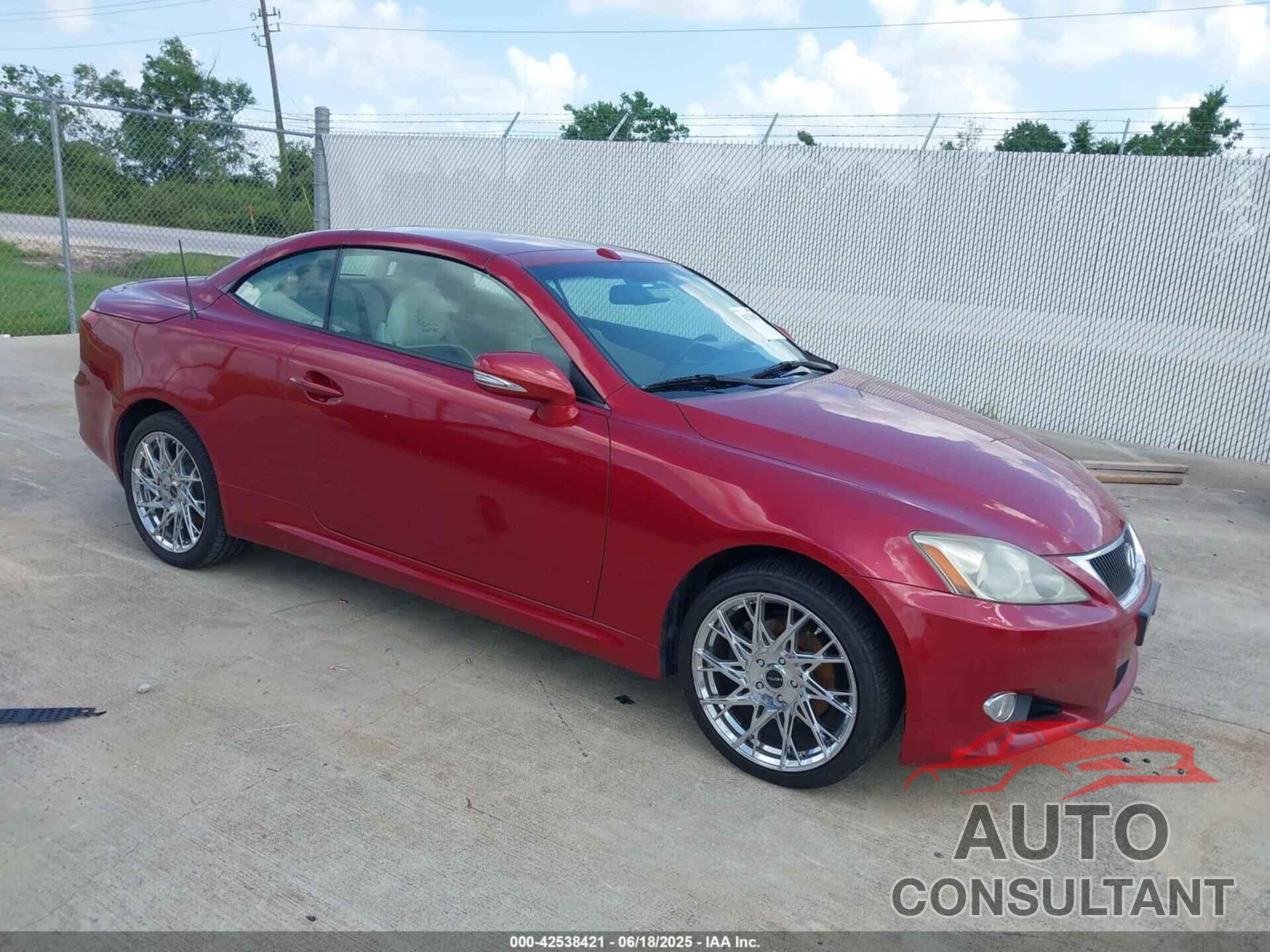 LEXUS IS 250C 2010 - JTHFF2C29A2503788
