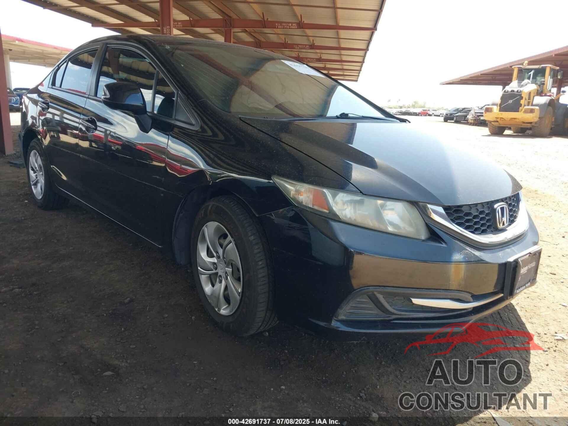HONDA CIVIC 2013 - 19XFB2F50DE278686