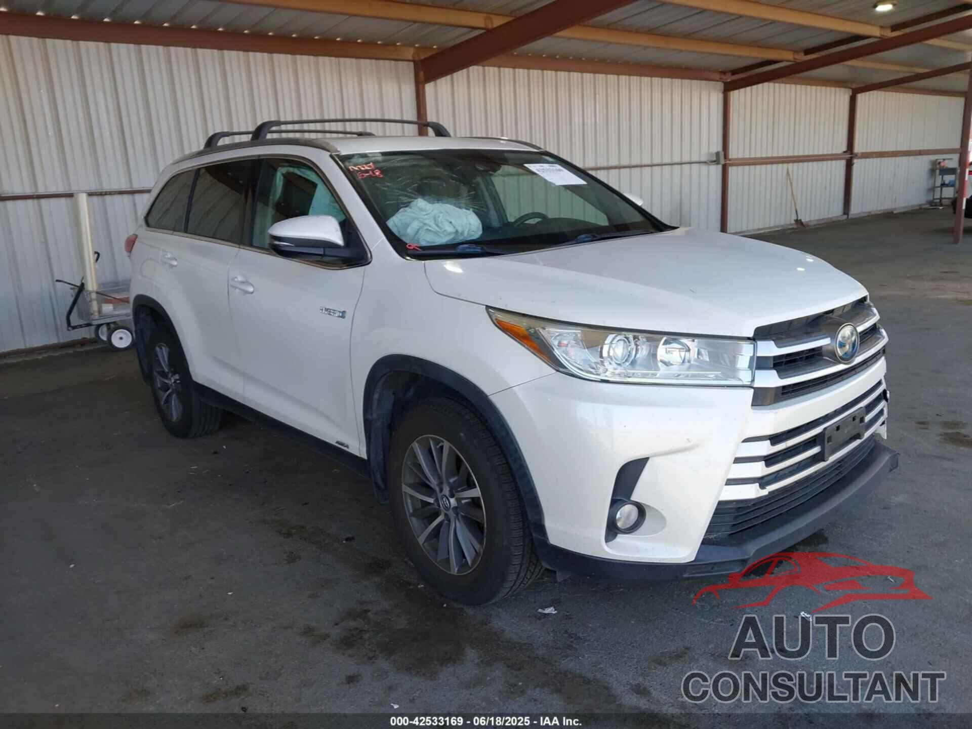 TOYOTA HIGHLANDER HYBRID 2019 - 5TDJGRFH2KS077843