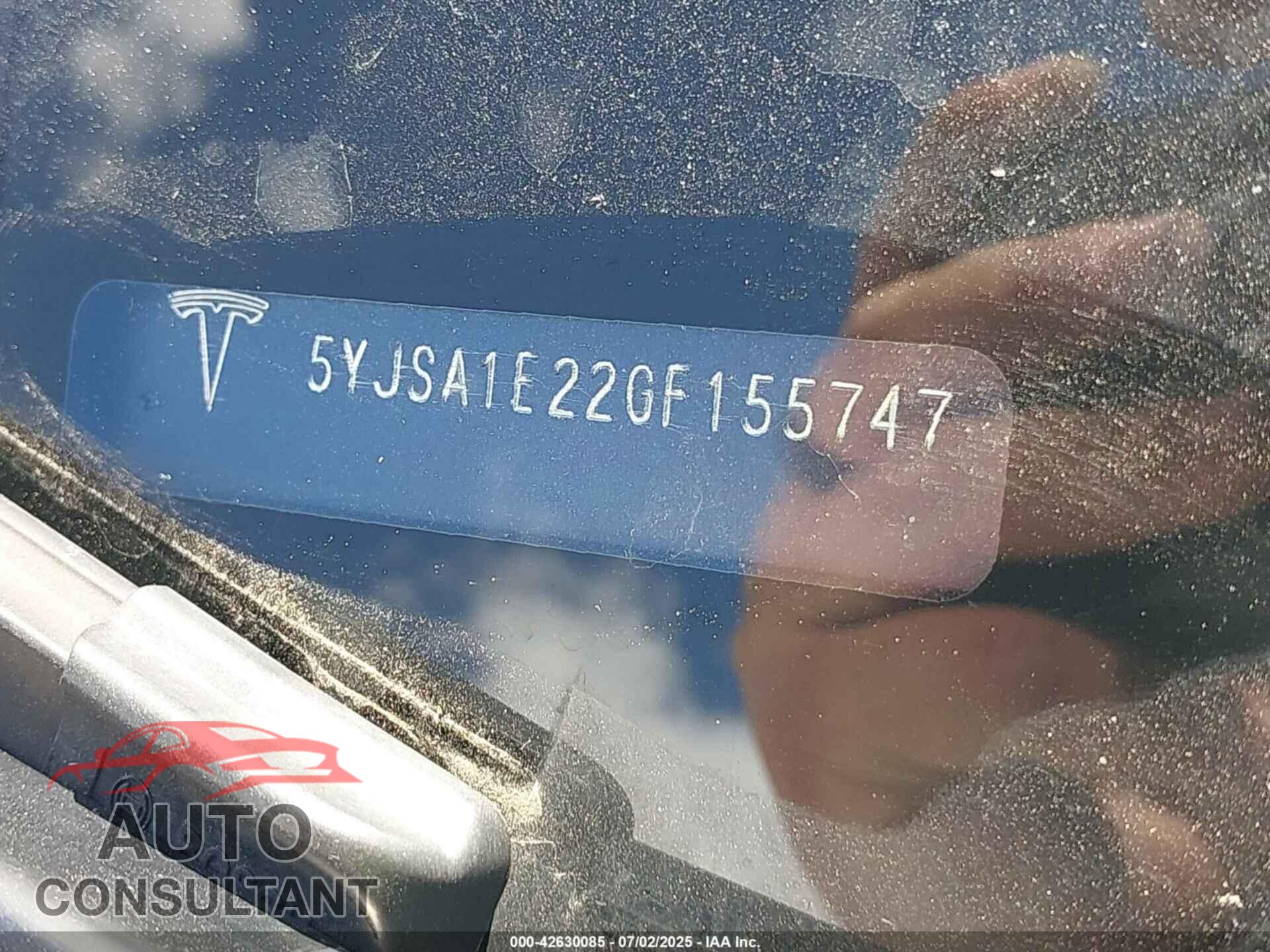 TESLA MODEL S 2016 - 5YJSA1E22GF155747