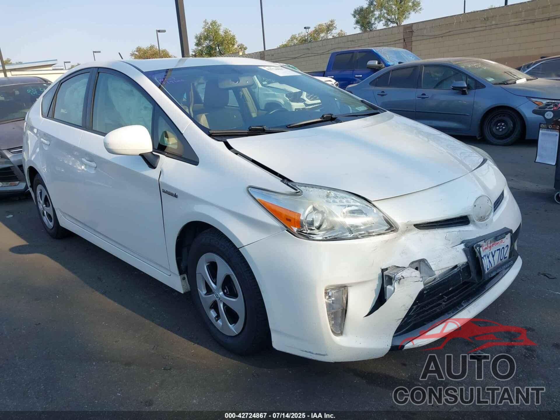 TOYOTA PRIUS 2014 - JTDKN3DU0E0365441