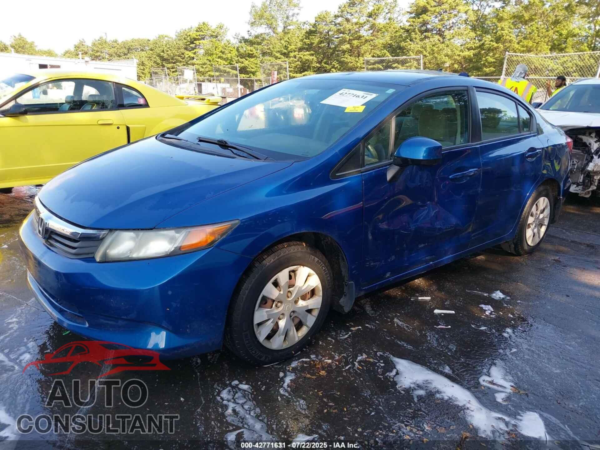 HONDA CIVIC 2012 - 19XFB2F55CE034286